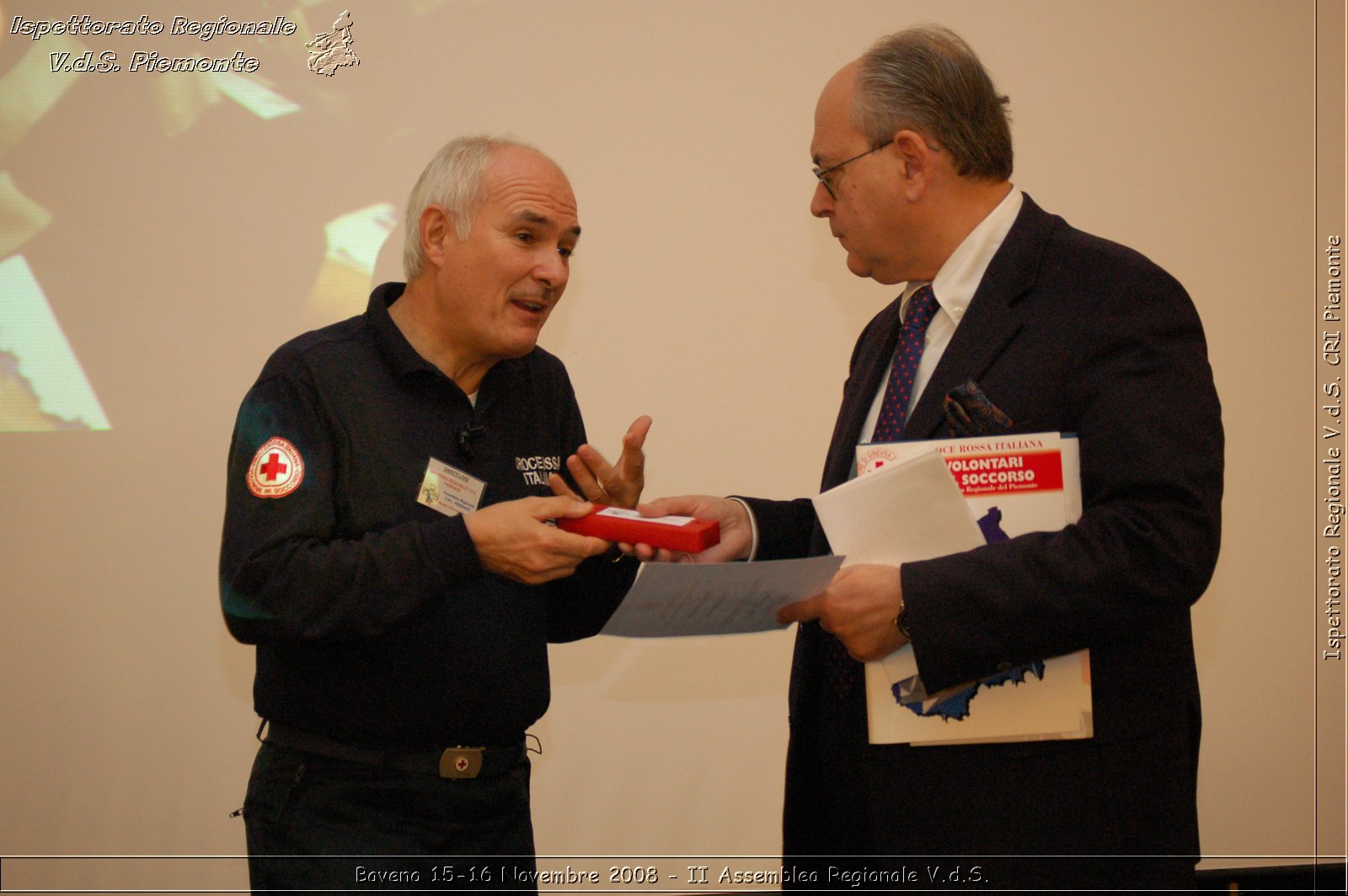 Baveno 15-16 Novembre 2008 - II Assemblea Regionale V.d.S. -  Croce Rossa Italiana - Ispettorato Regionale Volontari del Soccorso Piemonte