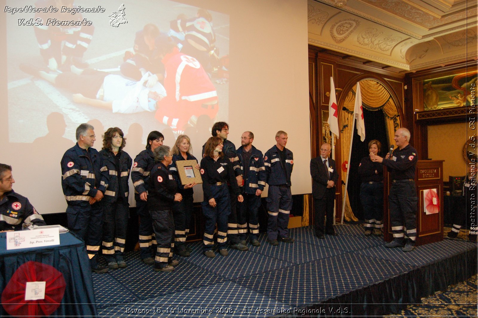 Baveno 15-16 Novembre 2008 - II Assemblea Regionale V.d.S. -  Croce Rossa Italiana - Ispettorato Regionale Volontari del Soccorso Piemonte