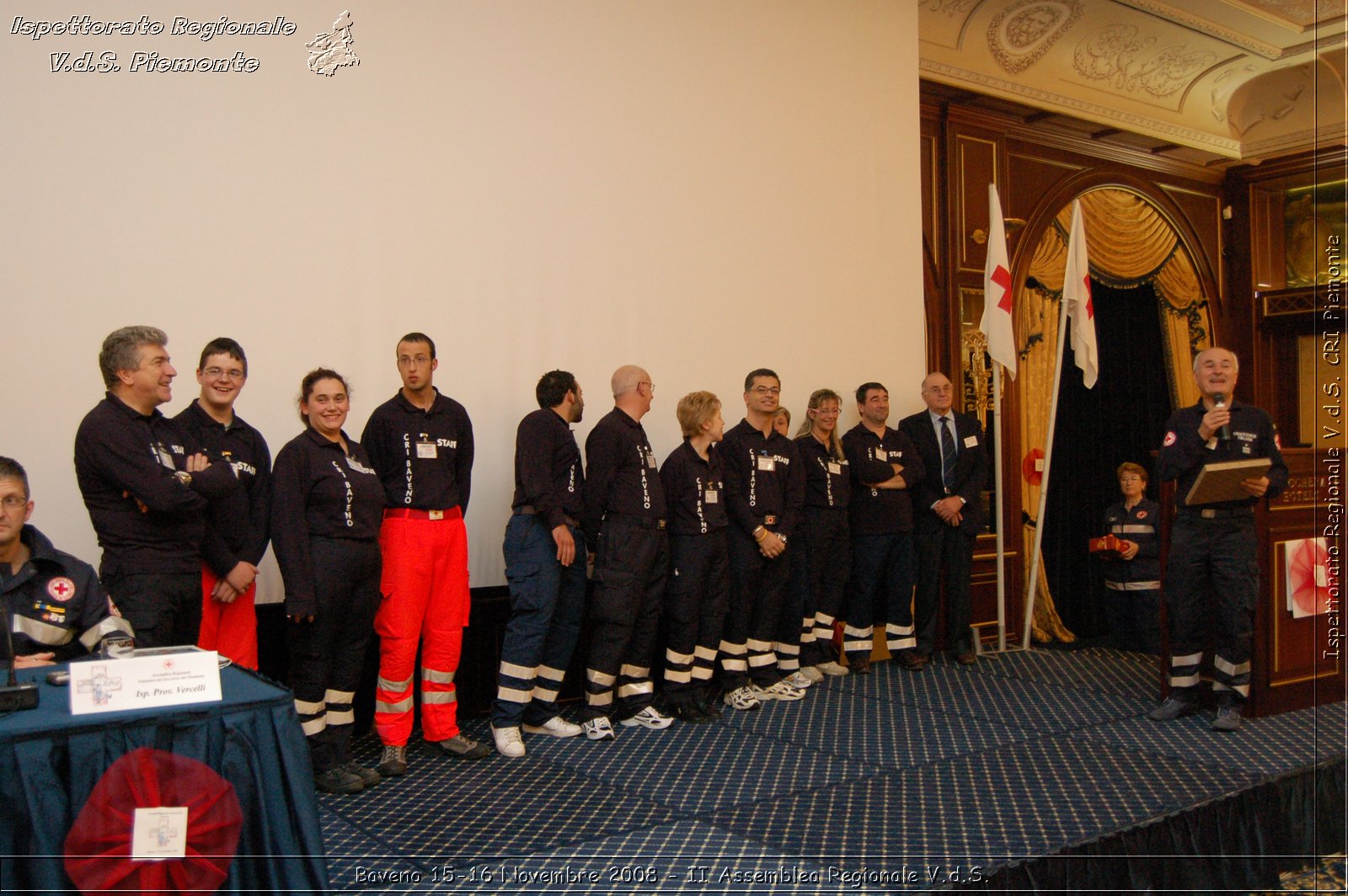 Baveno 15-16 Novembre 2008 - II Assemblea Regionale V.d.S. -  Croce Rossa Italiana - Ispettorato Regionale Volontari del Soccorso Piemonte