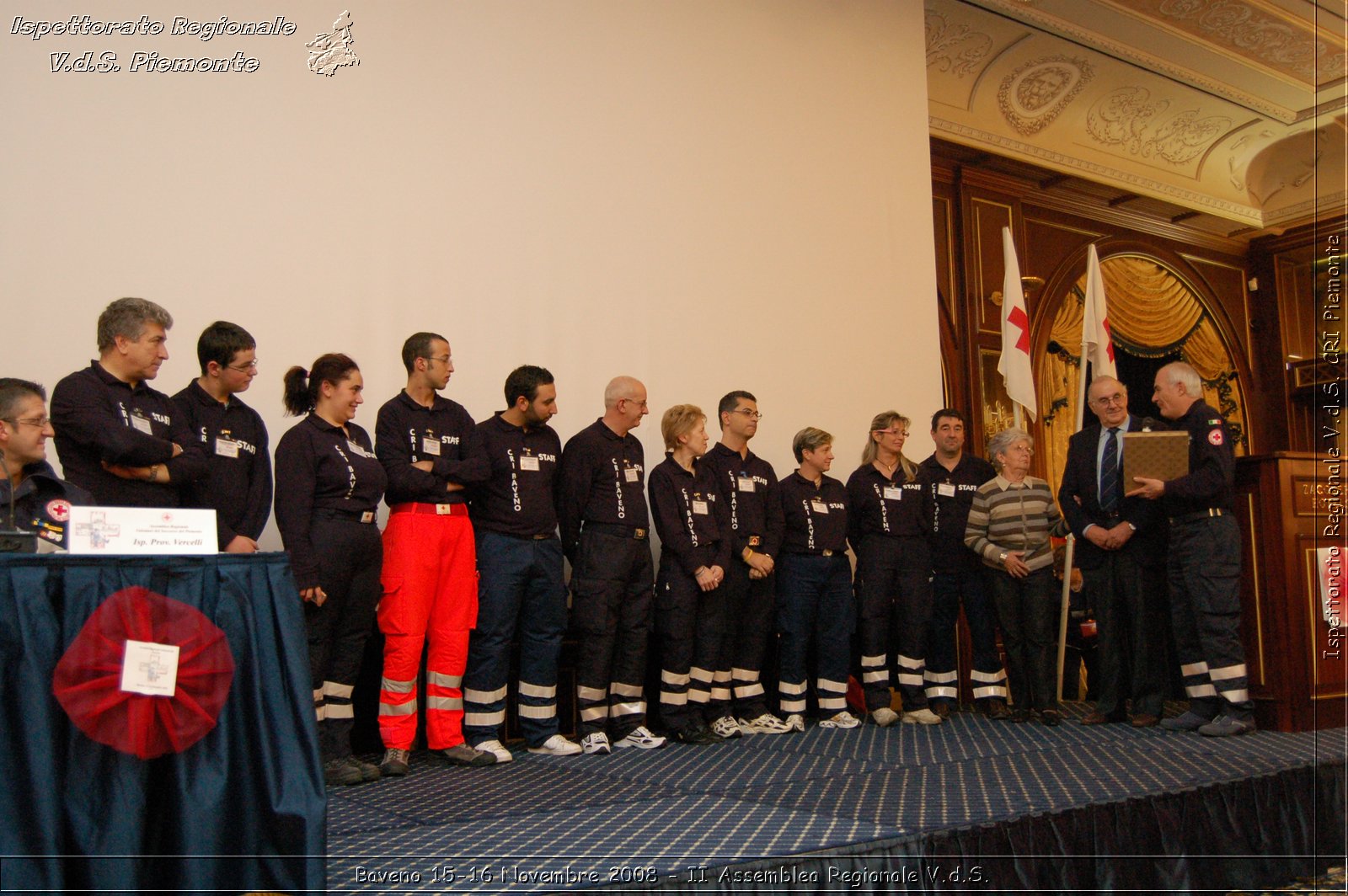 Baveno 15-16 Novembre 2008 - II Assemblea Regionale V.d.S. -  Croce Rossa Italiana - Ispettorato Regionale Volontari del Soccorso Piemonte