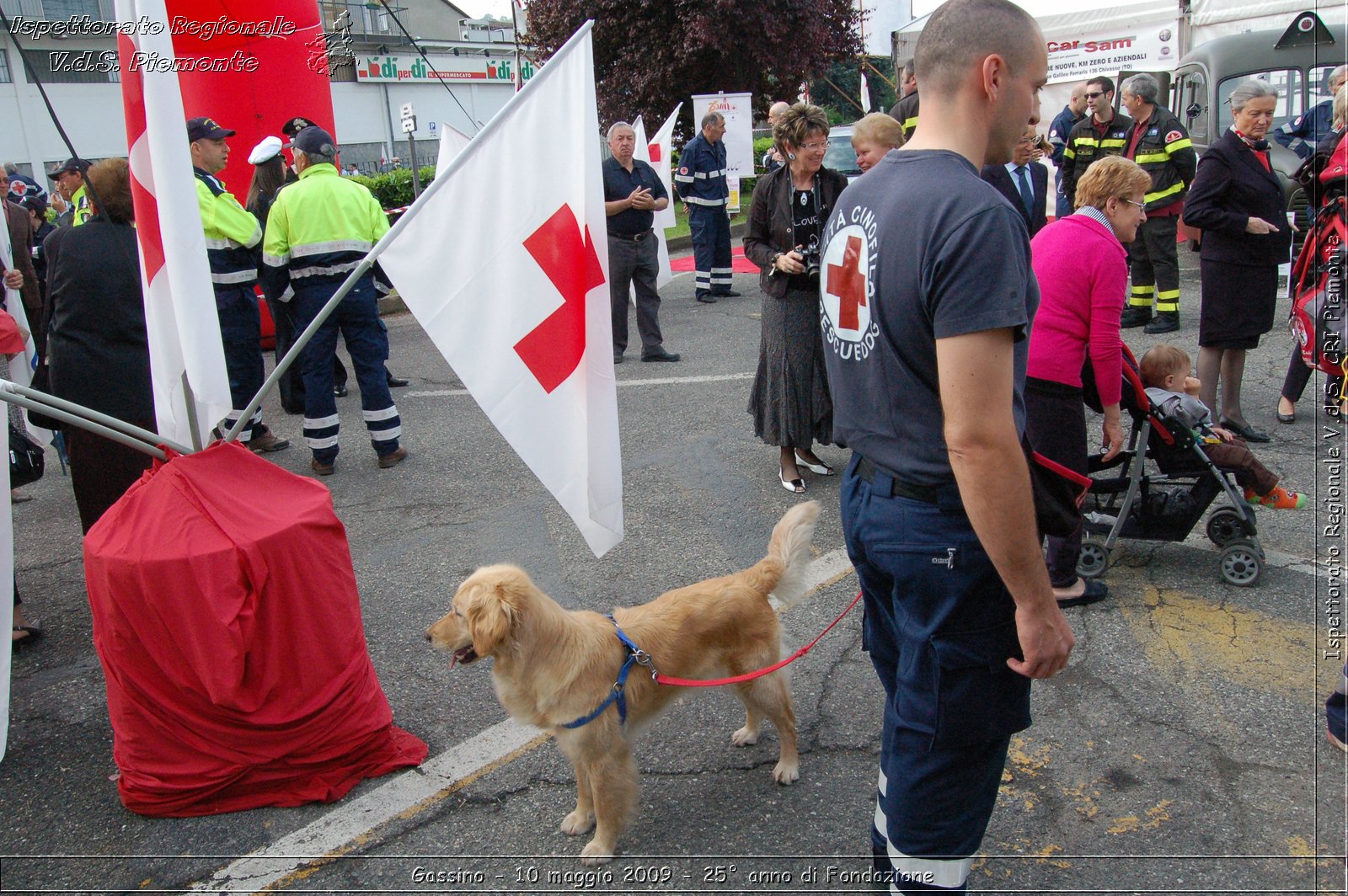 Gassino - 10 maggio 2009 - 25 anno di Fondazione -  Croce Rossa Italiana - Ispettorato Regionale Volontari del Soccorso Piemonte