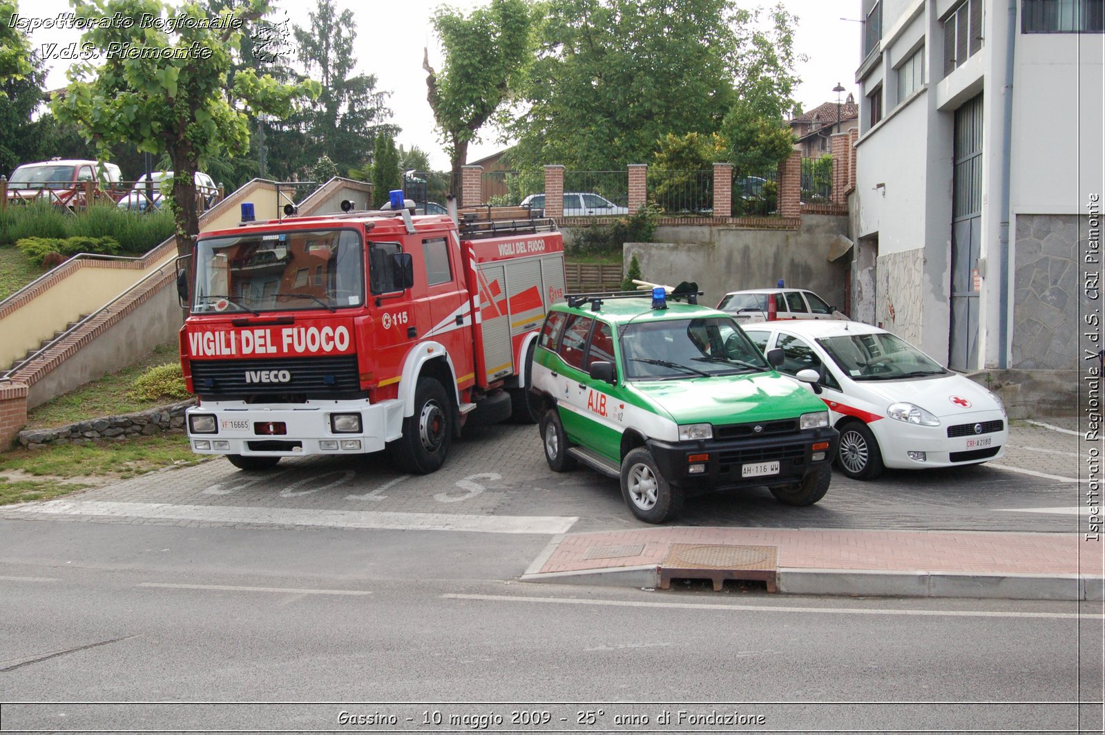 Gassino - 10 maggio 2009 - 25 anno di Fondazione -  Croce Rossa Italiana - Ispettorato Regionale Volontari del Soccorso Piemonte