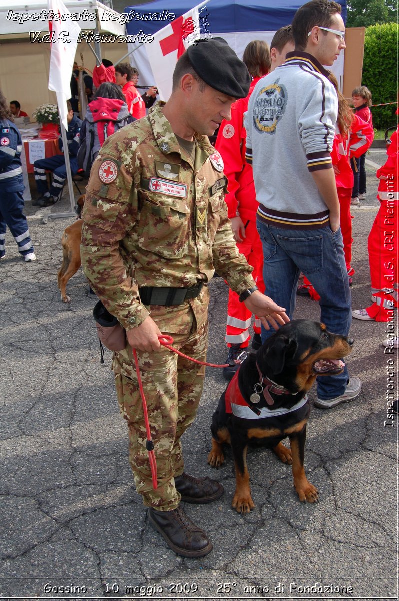 Gassino - 10 maggio 2009 - 25 anno di Fondazione -  Croce Rossa Italiana - Ispettorato Regionale Volontari del Soccorso Piemonte