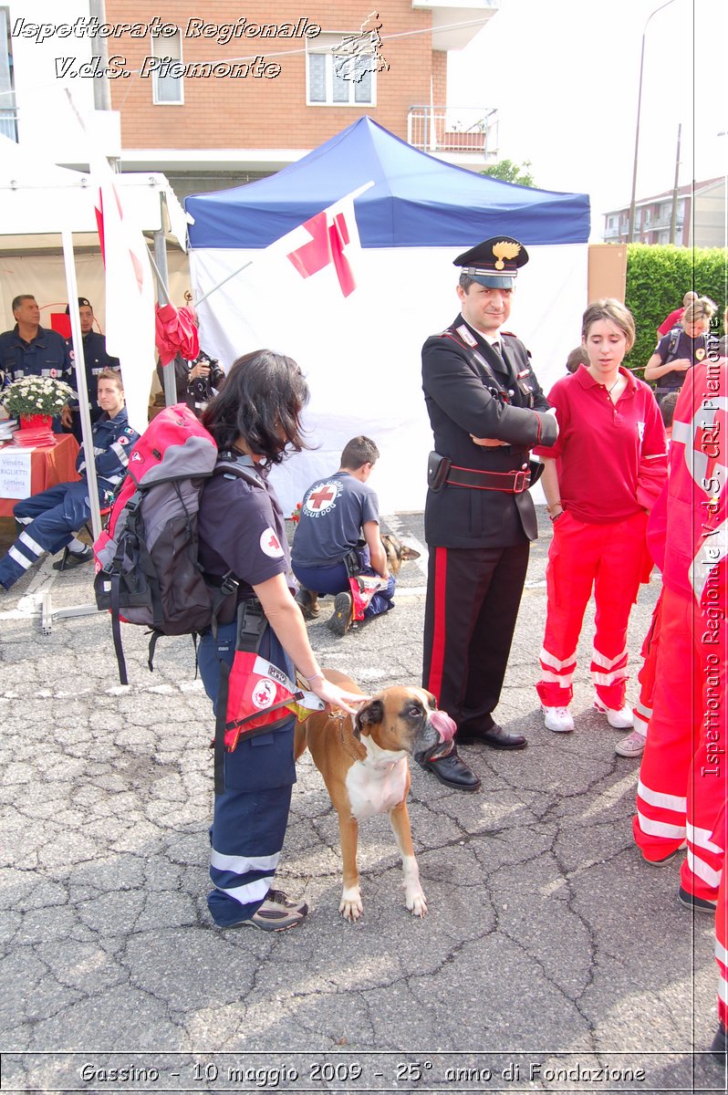 Gassino - 10 maggio 2009 - 25 anno di Fondazione -  Croce Rossa Italiana - Ispettorato Regionale Volontari del Soccorso Piemonte