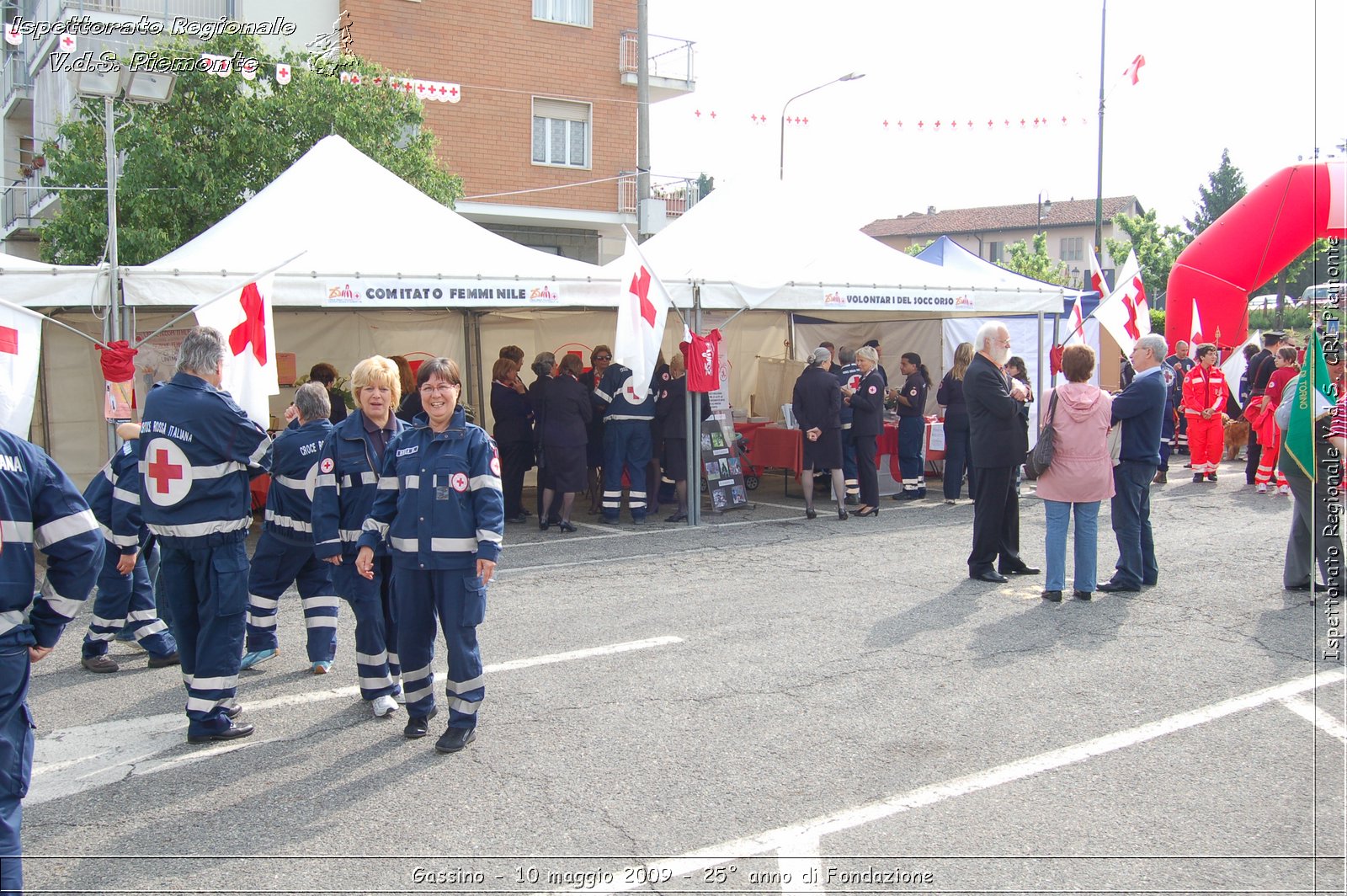 Gassino - 10 maggio 2009 - 25 anno di Fondazione -  Croce Rossa Italiana - Ispettorato Regionale Volontari del Soccorso Piemonte