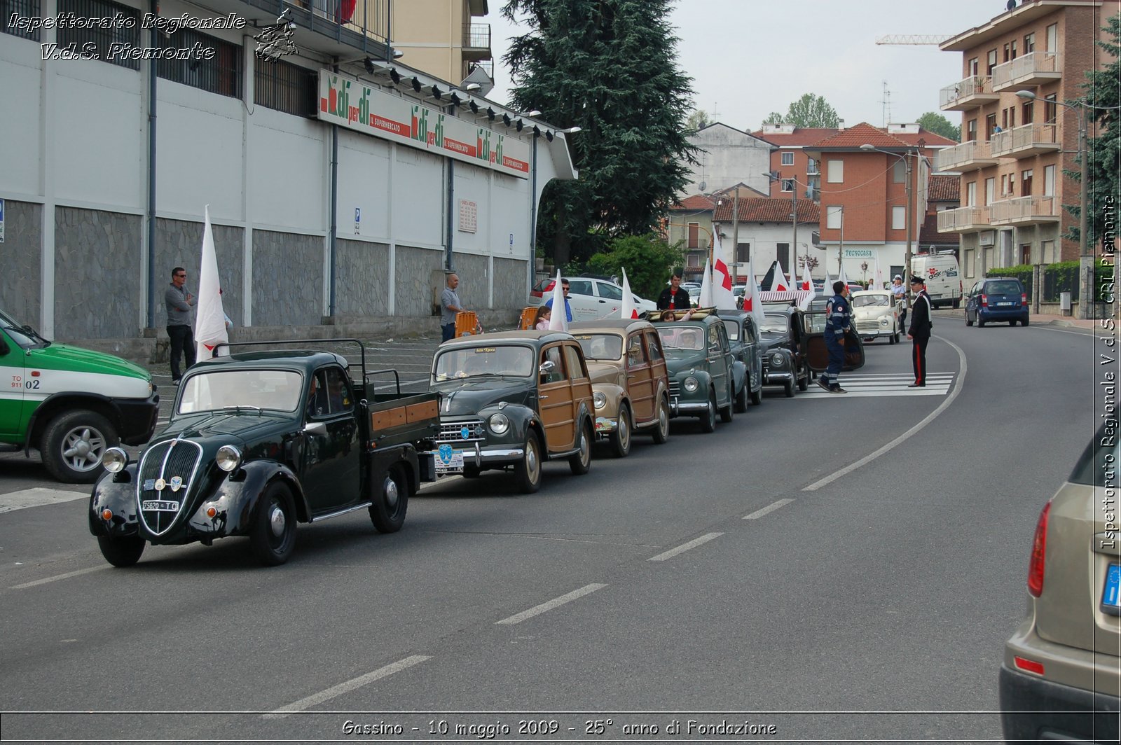 Gassino - 10 maggio 2009 - 25 anno di Fondazione -  Croce Rossa Italiana - Ispettorato Regionale Volontari del Soccorso Piemonte