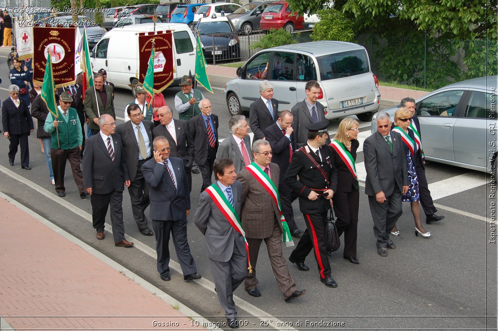 Gassino - 10 maggio 2009 - 25 anno di Fondazione -  Croce Rossa Italiana - Ispettorato Regionale Volontari del Soccorso Piemonte