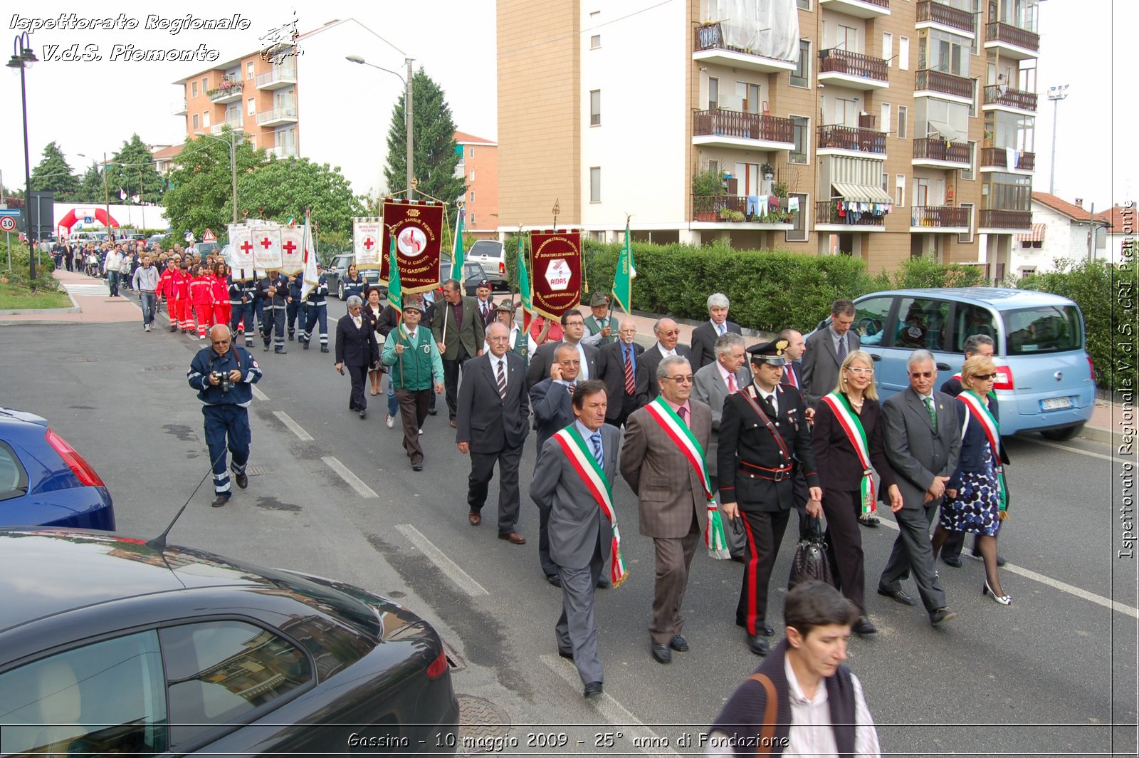 Gassino - 10 maggio 2009 - 25 anno di Fondazione -  Croce Rossa Italiana - Ispettorato Regionale Volontari del Soccorso Piemonte