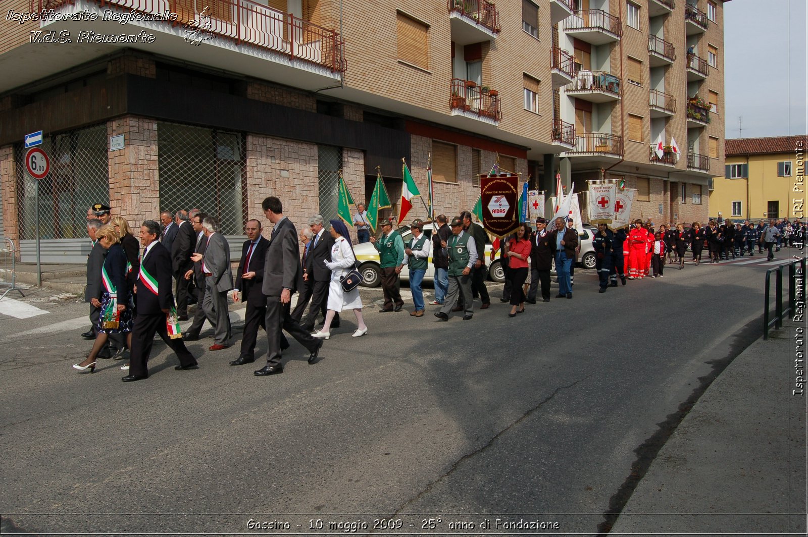 Gassino - 10 maggio 2009 - 25 anno di Fondazione -  Croce Rossa Italiana - Ispettorato Regionale Volontari del Soccorso Piemonte