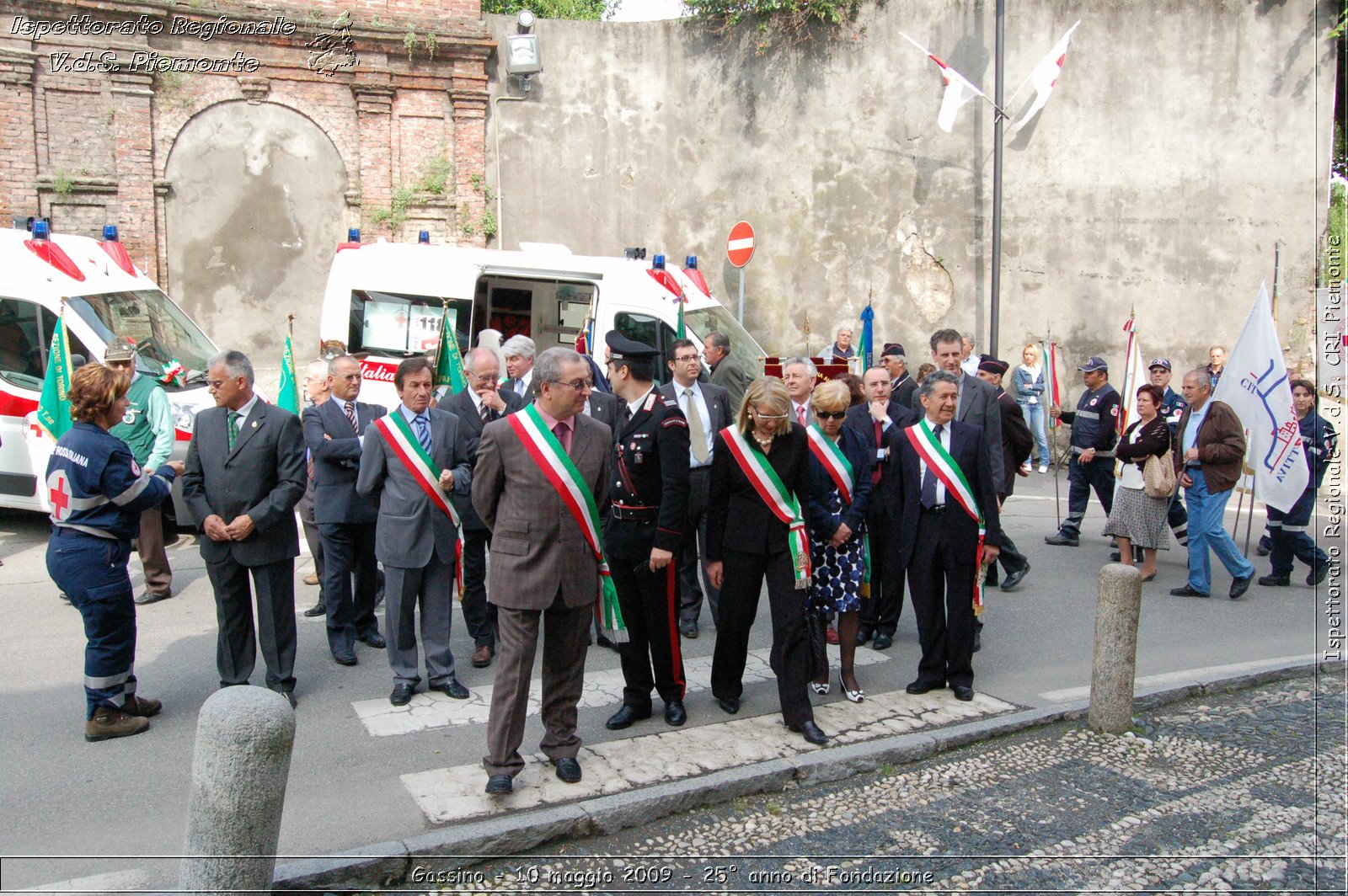 Gassino - 10 maggio 2009 - 25 anno di Fondazione -  Croce Rossa Italiana - Ispettorato Regionale Volontari del Soccorso Piemonte