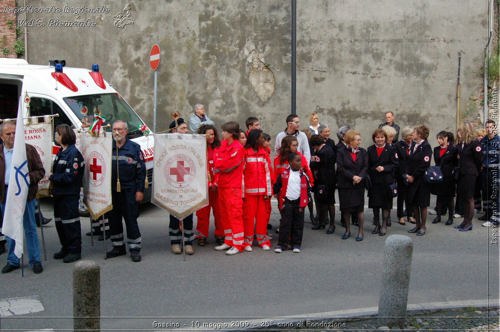 Gassino - 10 maggio 2009 - 25 anno di Fondazione -  Croce Rossa Italiana - Ispettorato Regionale Volontari del Soccorso Piemonte