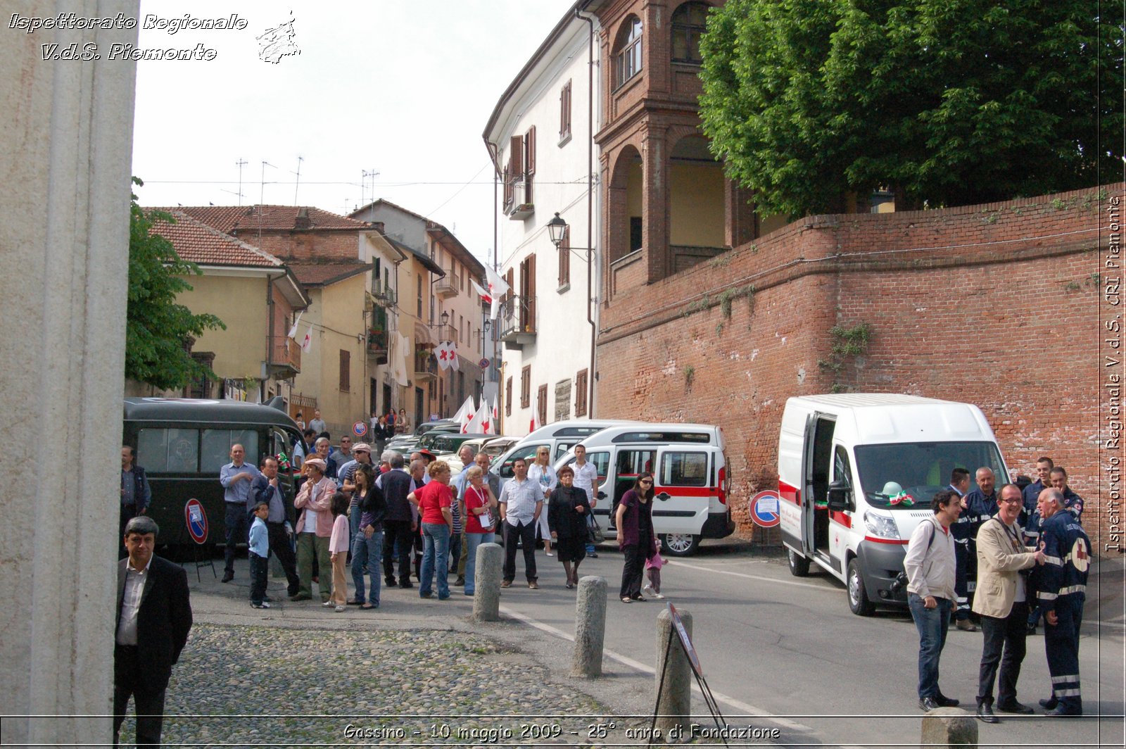 Gassino - 10 maggio 2009 - 25 anno di Fondazione -  Croce Rossa Italiana - Ispettorato Regionale Volontari del Soccorso Piemonte