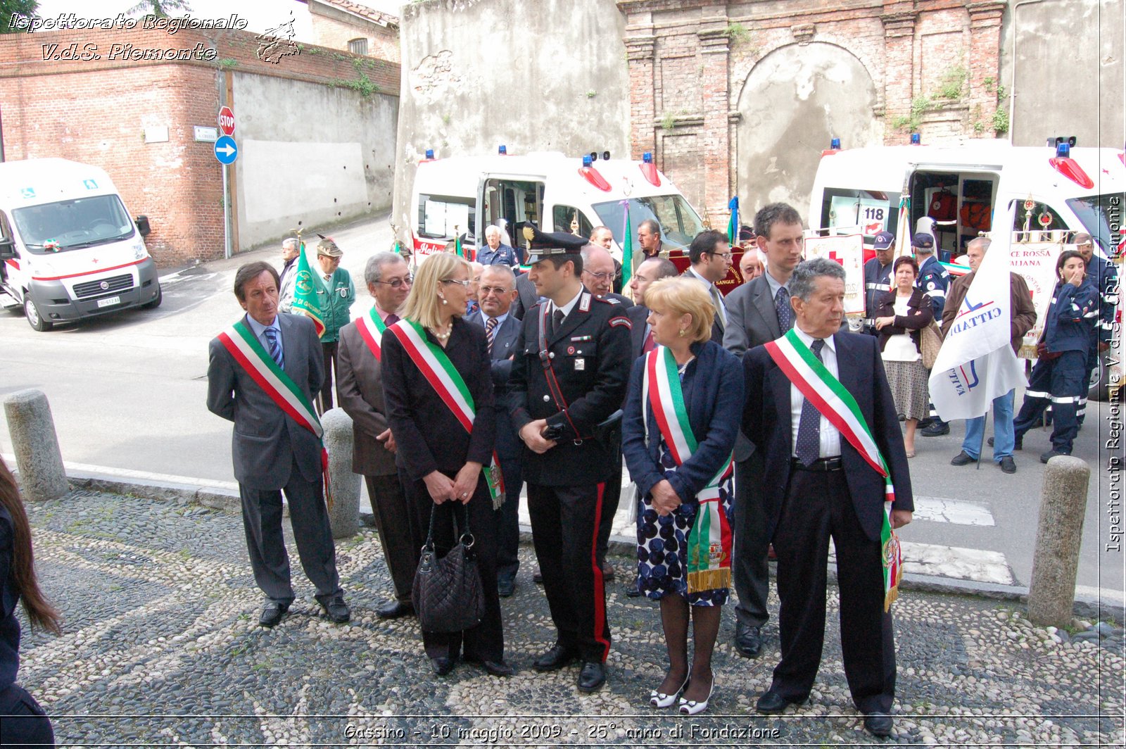 Gassino - 10 maggio 2009 - 25 anno di Fondazione -  Croce Rossa Italiana - Ispettorato Regionale Volontari del Soccorso Piemonte