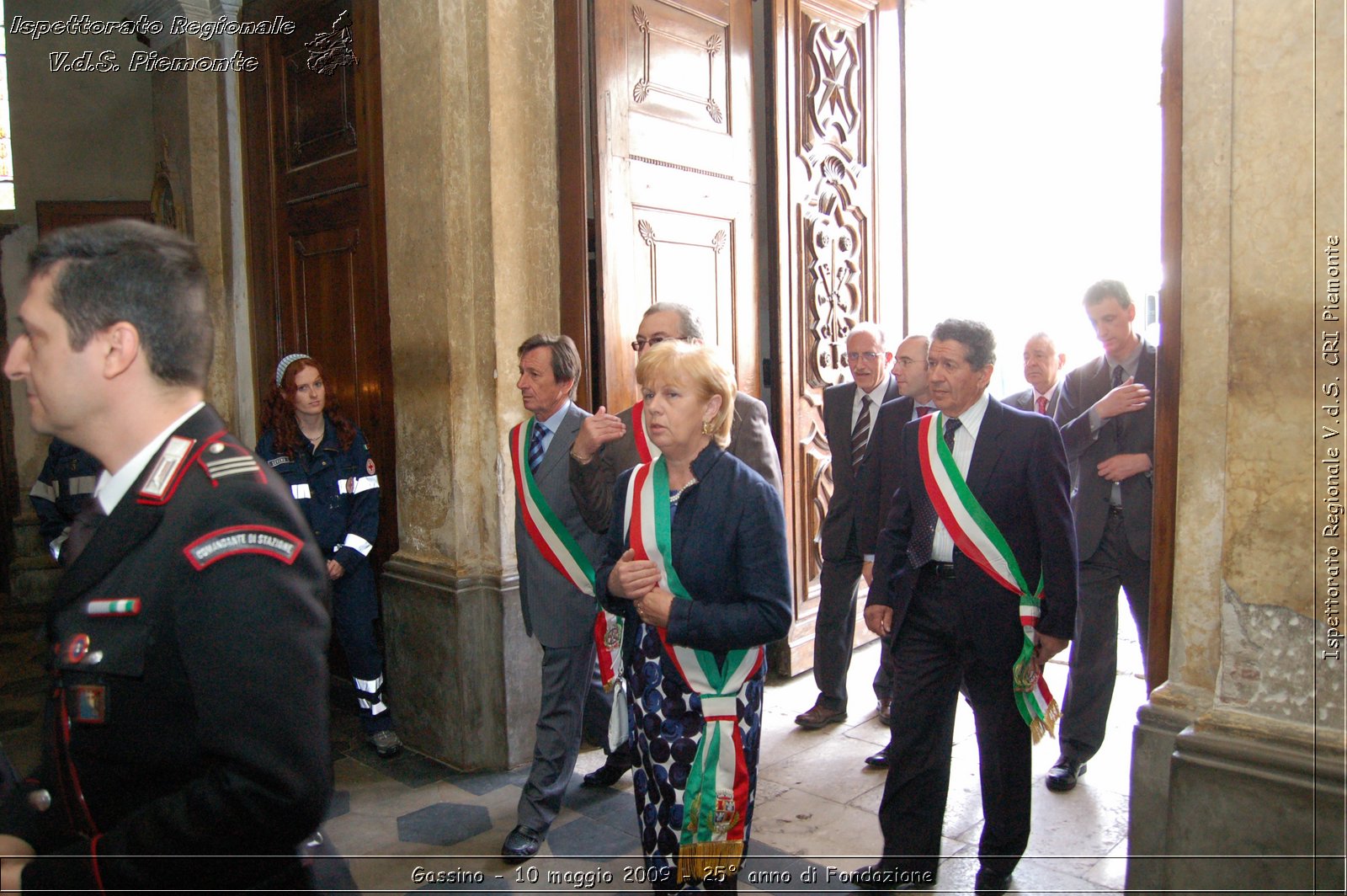 Gassino - 10 maggio 2009 - 25 anno di Fondazione -  Croce Rossa Italiana - Ispettorato Regionale Volontari del Soccorso Piemonte