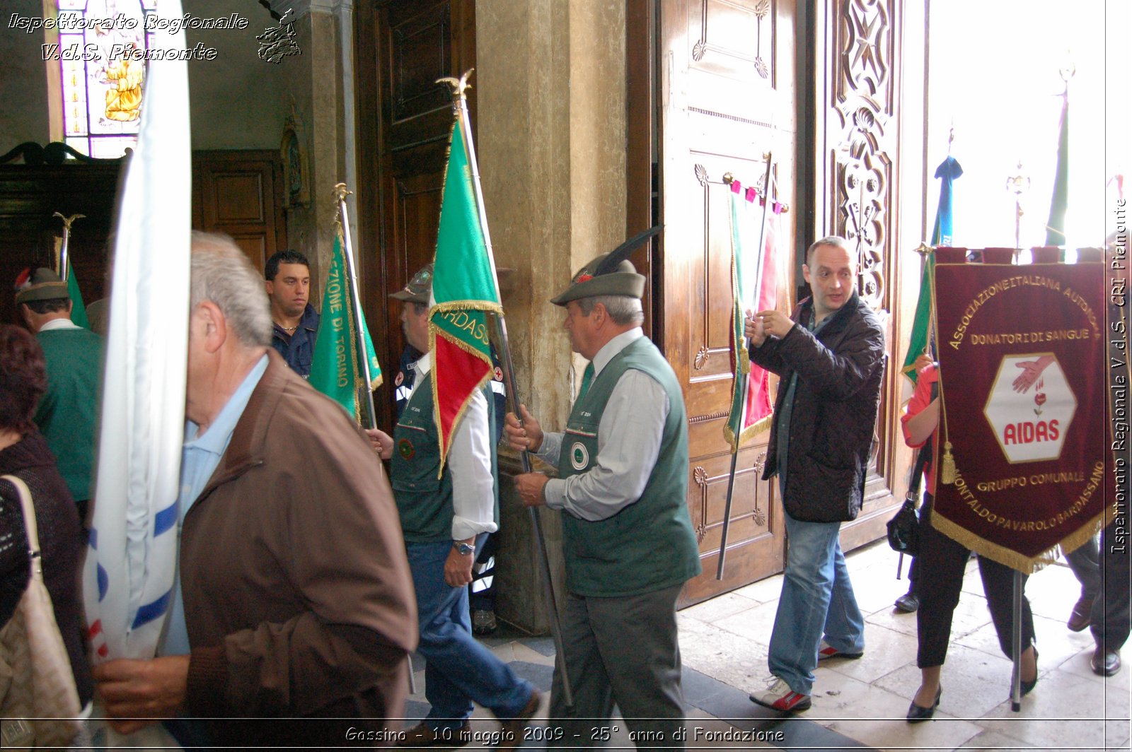 Gassino - 10 maggio 2009 - 25 anno di Fondazione -  Croce Rossa Italiana - Ispettorato Regionale Volontari del Soccorso Piemonte