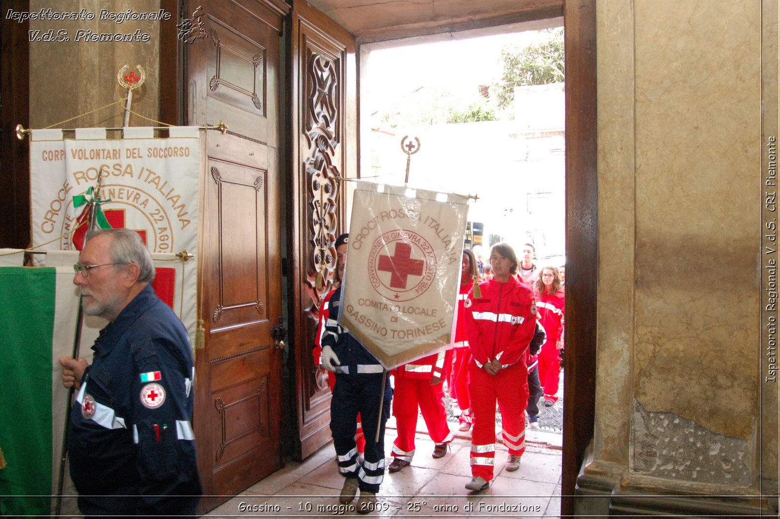 Gassino - 10 maggio 2009 - 25 anno di Fondazione -  Croce Rossa Italiana - Ispettorato Regionale Volontari del Soccorso Piemonte