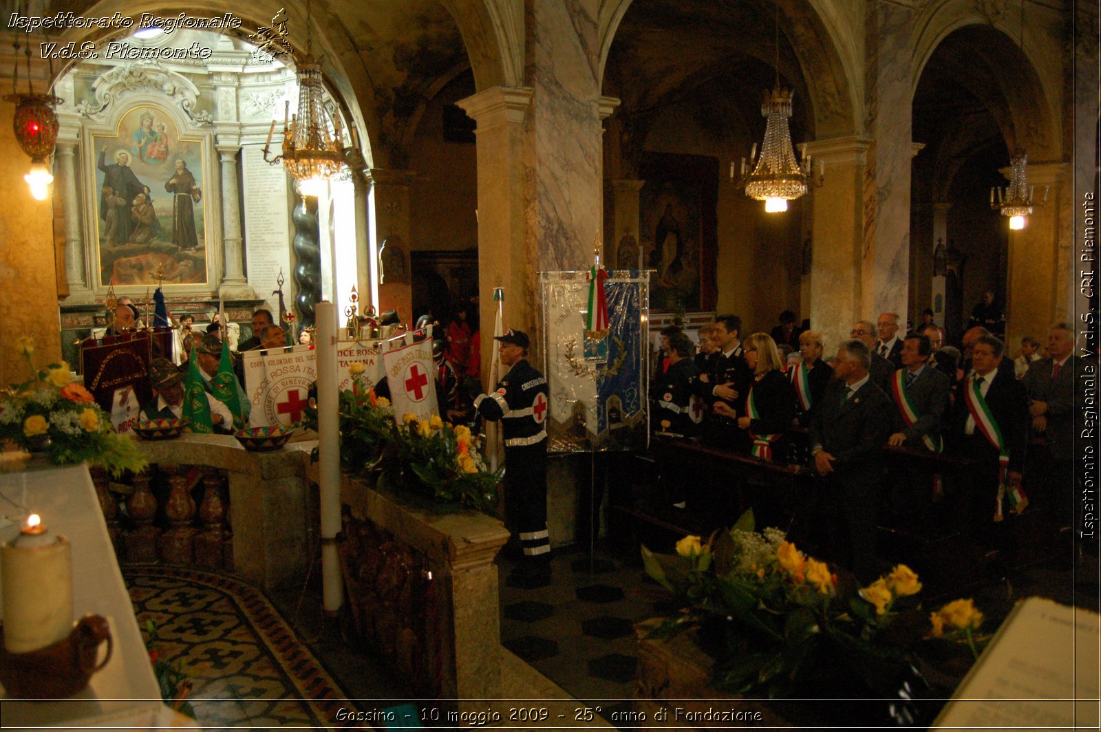 Gassino - 10 maggio 2009 - 25 anno di Fondazione -  Croce Rossa Italiana - Ispettorato Regionale Volontari del Soccorso Piemonte