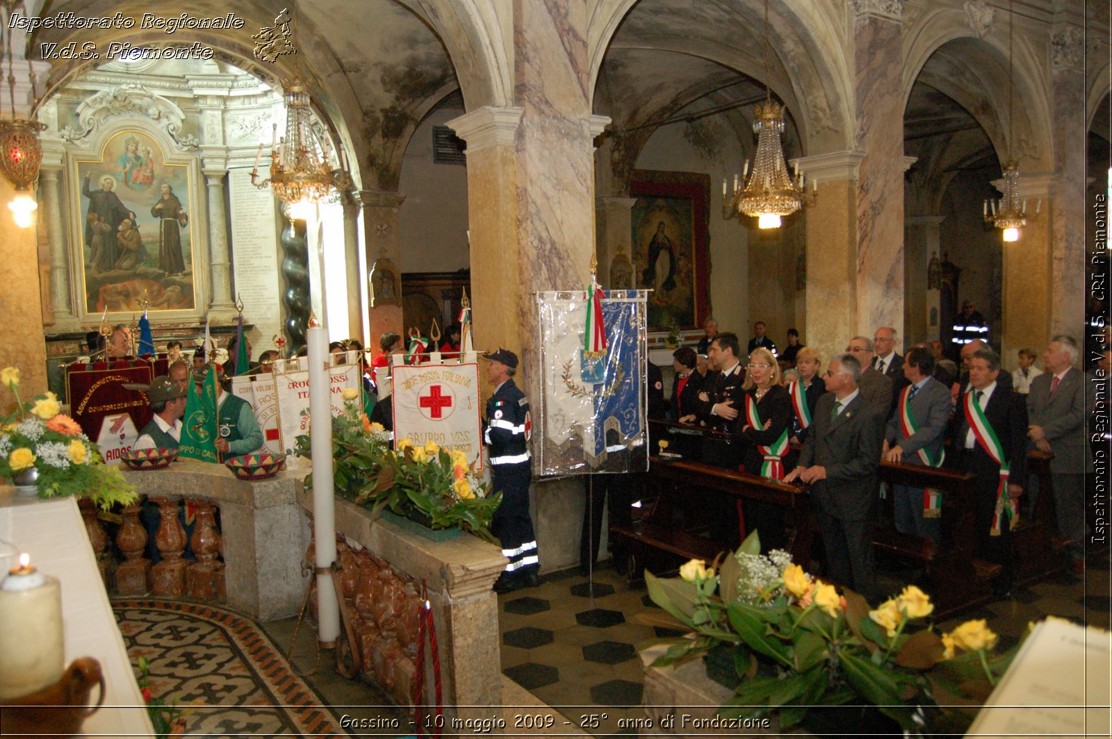 Gassino - 10 maggio 2009 - 25 anno di Fondazione -  Croce Rossa Italiana - Ispettorato Regionale Volontari del Soccorso Piemonte