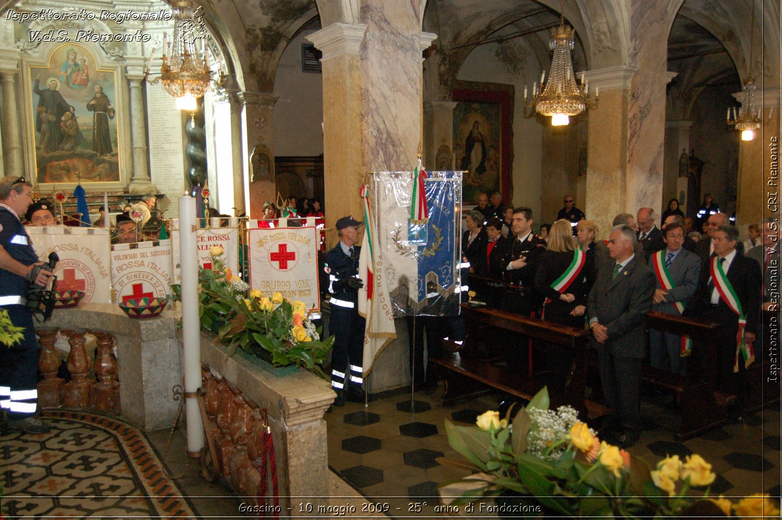 Gassino - 10 maggio 2009 - 25 anno di Fondazione -  Croce Rossa Italiana - Ispettorato Regionale Volontari del Soccorso Piemonte