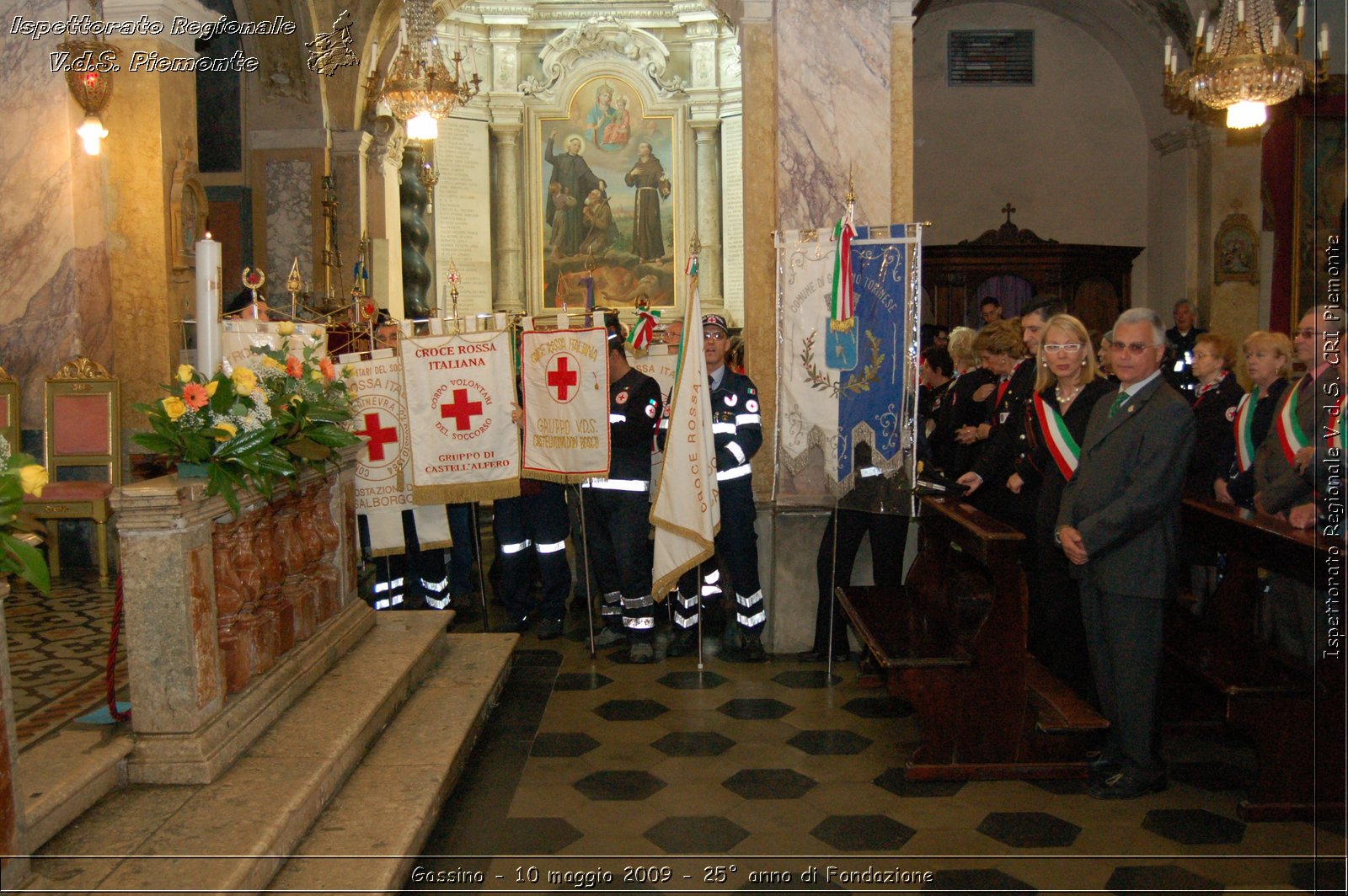 Gassino - 10 maggio 2009 - 25 anno di Fondazione -  Croce Rossa Italiana - Ispettorato Regionale Volontari del Soccorso Piemonte