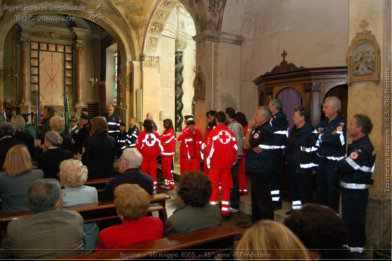 Gassino - 10 maggio 2009 - 25 anno di Fondazione -  Croce Rossa Italiana - Ispettorato Regionale Volontari del Soccorso Piemonte