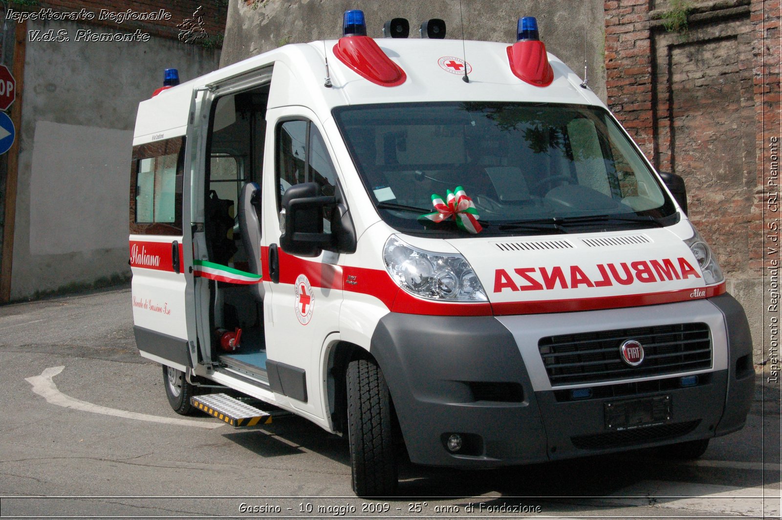 Gassino - 10 maggio 2009 - 25 anno di Fondazione -  Croce Rossa Italiana - Ispettorato Regionale Volontari del Soccorso Piemonte