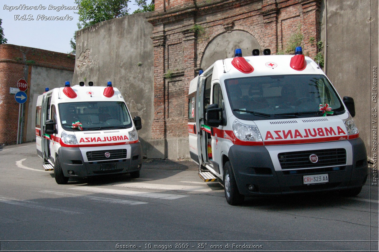 Gassino - 10 maggio 2009 - 25 anno di Fondazione -  Croce Rossa Italiana - Ispettorato Regionale Volontari del Soccorso Piemonte