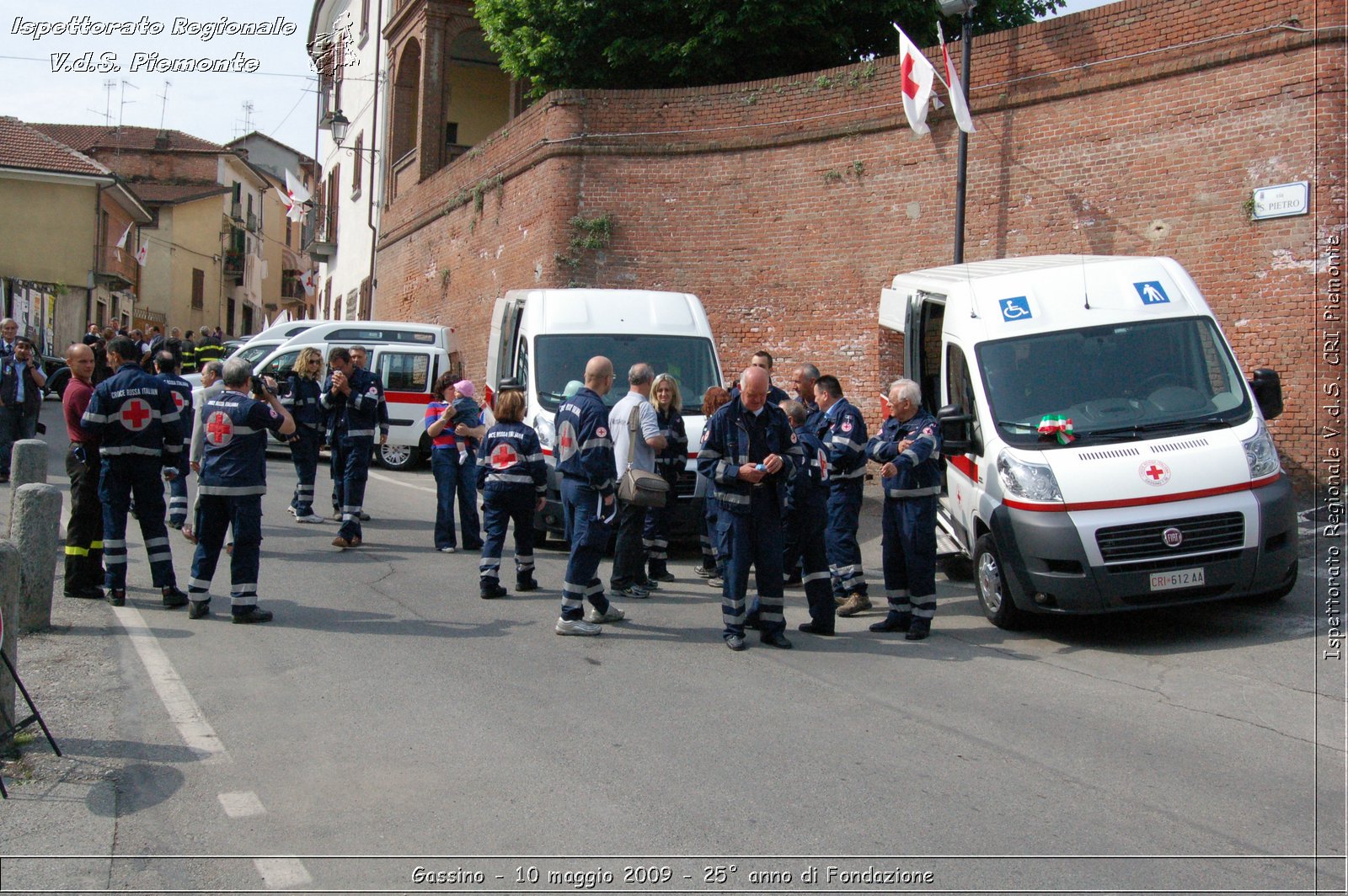 Gassino - 10 maggio 2009 - 25 anno di Fondazione -  Croce Rossa Italiana - Ispettorato Regionale Volontari del Soccorso Piemonte