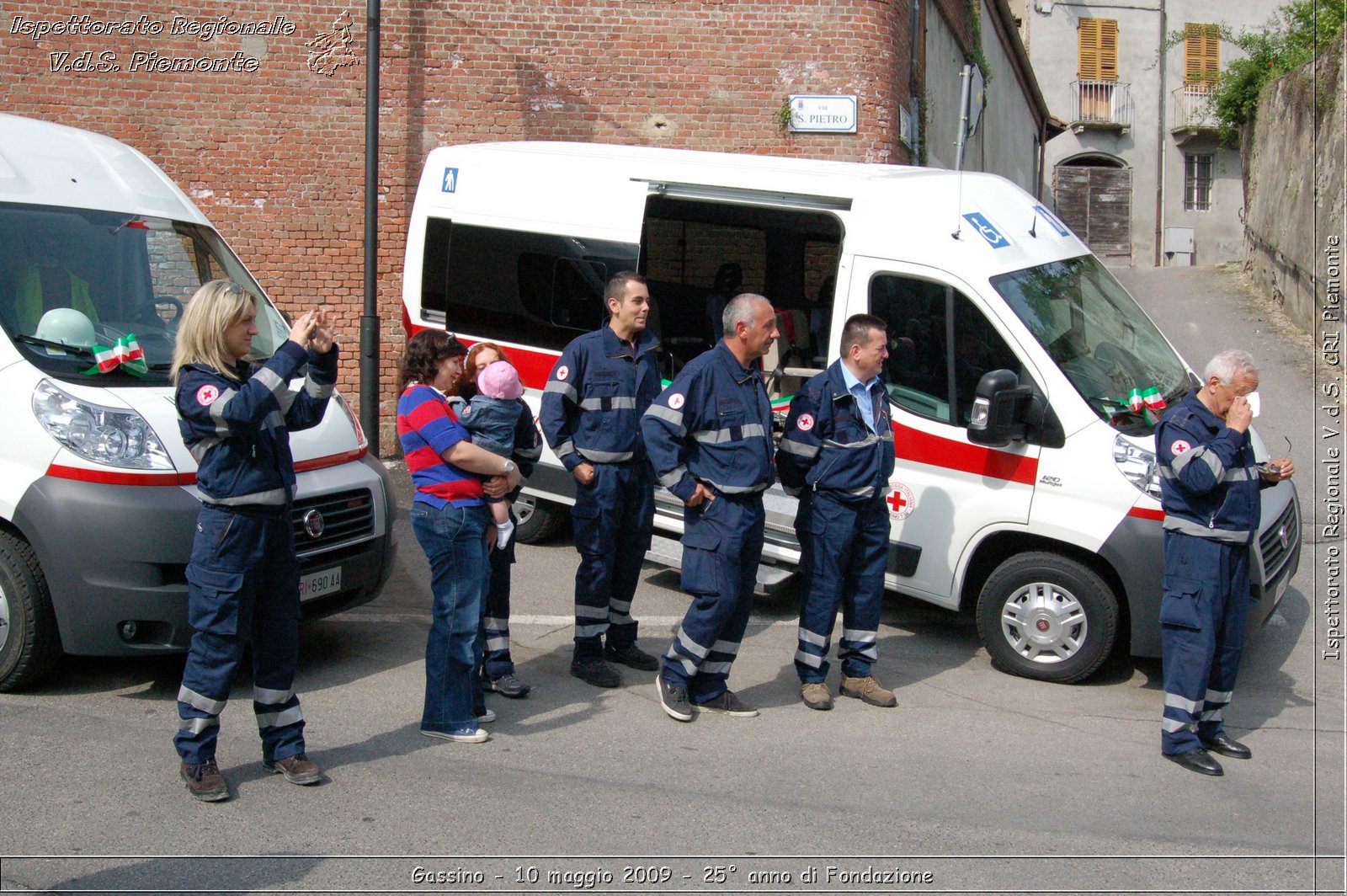 Gassino - 10 maggio 2009 - 25 anno di Fondazione -  Croce Rossa Italiana - Ispettorato Regionale Volontari del Soccorso Piemonte