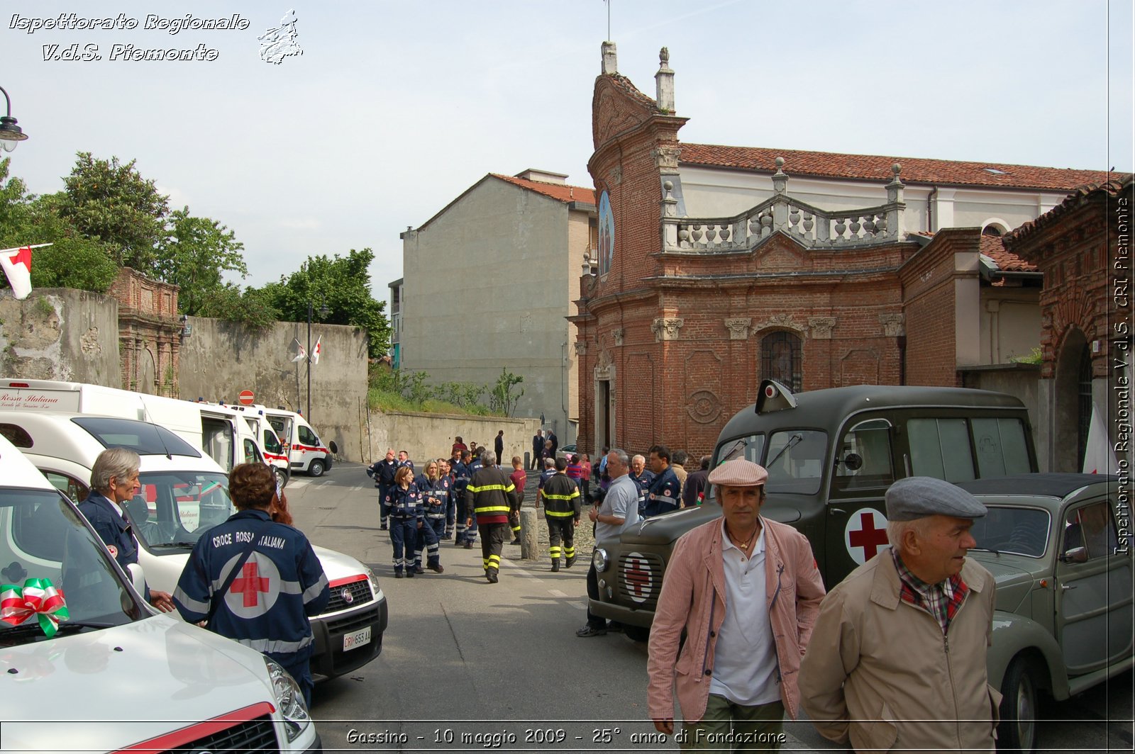 Gassino - 10 maggio 2009 - 25 anno di Fondazione -  Croce Rossa Italiana - Ispettorato Regionale Volontari del Soccorso Piemonte