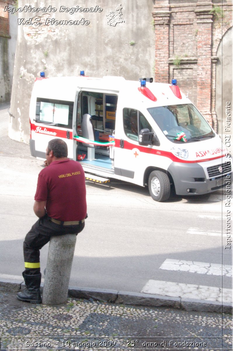 Gassino - 10 maggio 2009 - 25 anno di Fondazione -  Croce Rossa Italiana - Ispettorato Regionale Volontari del Soccorso Piemonte