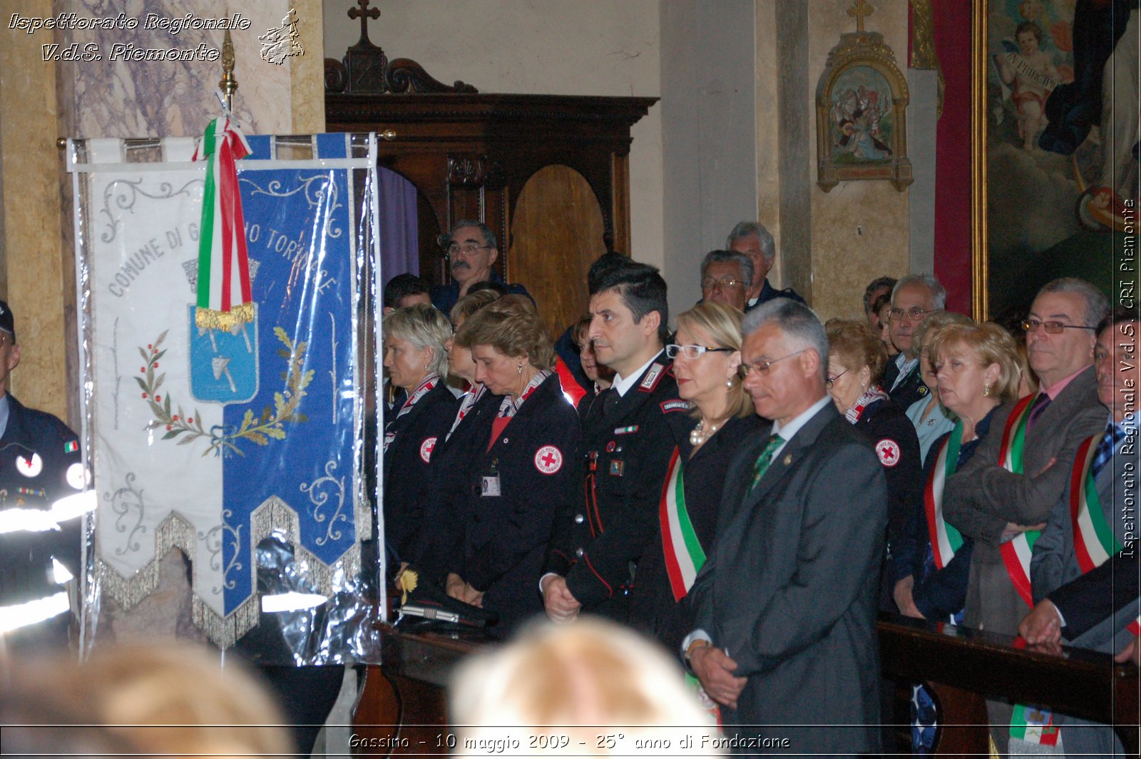 Gassino - 10 maggio 2009 - 25 anno di Fondazione -  Croce Rossa Italiana - Ispettorato Regionale Volontari del Soccorso Piemonte