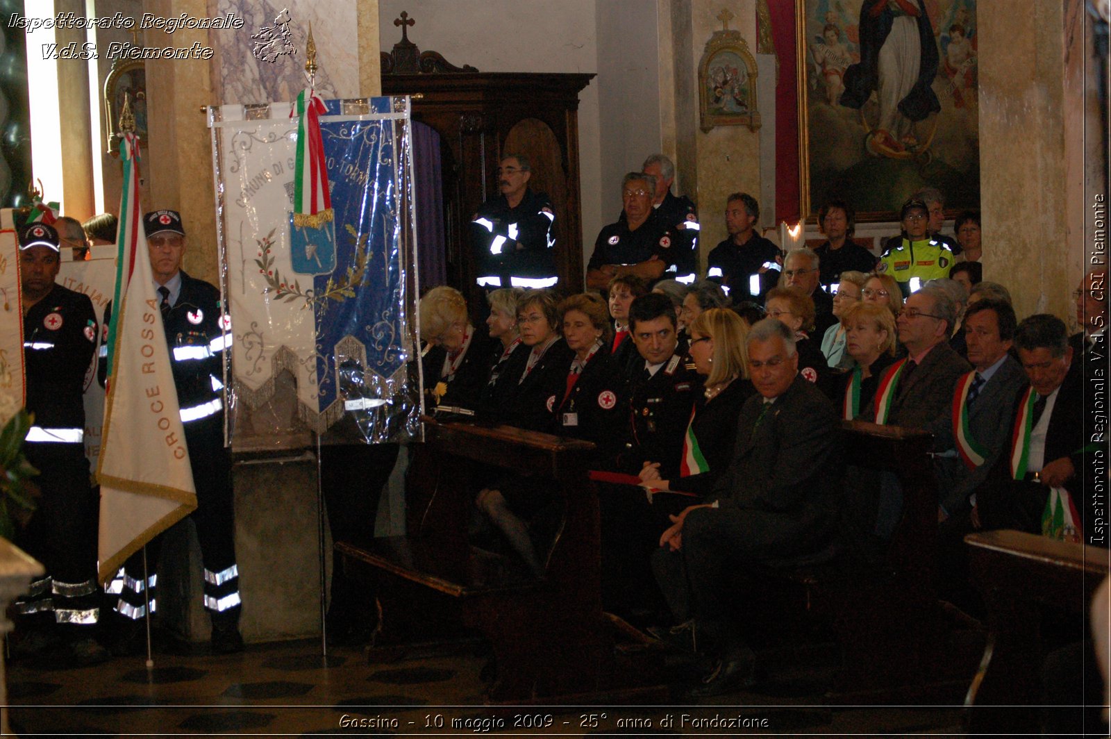 Gassino - 10 maggio 2009 - 25 anno di Fondazione -  Croce Rossa Italiana - Ispettorato Regionale Volontari del Soccorso Piemonte