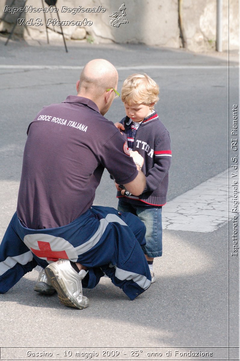 Gassino - 10 maggio 2009 - 25 anno di Fondazione -  Croce Rossa Italiana - Ispettorato Regionale Volontari del Soccorso Piemonte