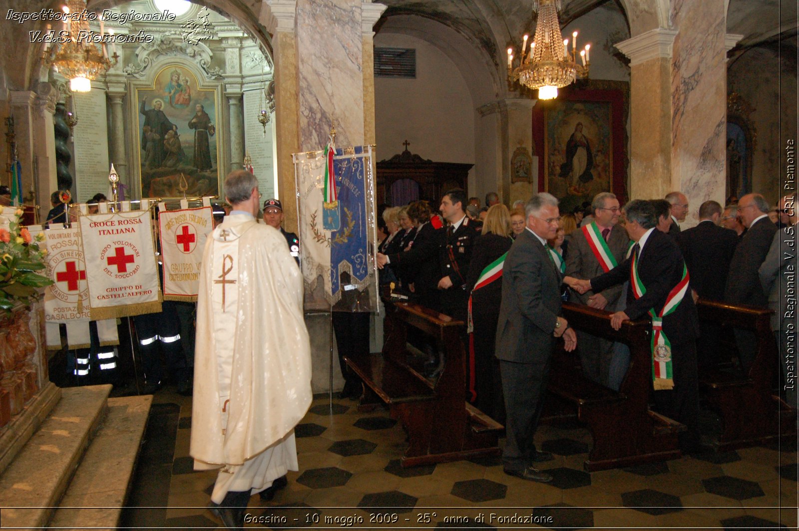 Gassino - 10 maggio 2009 - 25 anno di Fondazione -  Croce Rossa Italiana - Ispettorato Regionale Volontari del Soccorso Piemonte