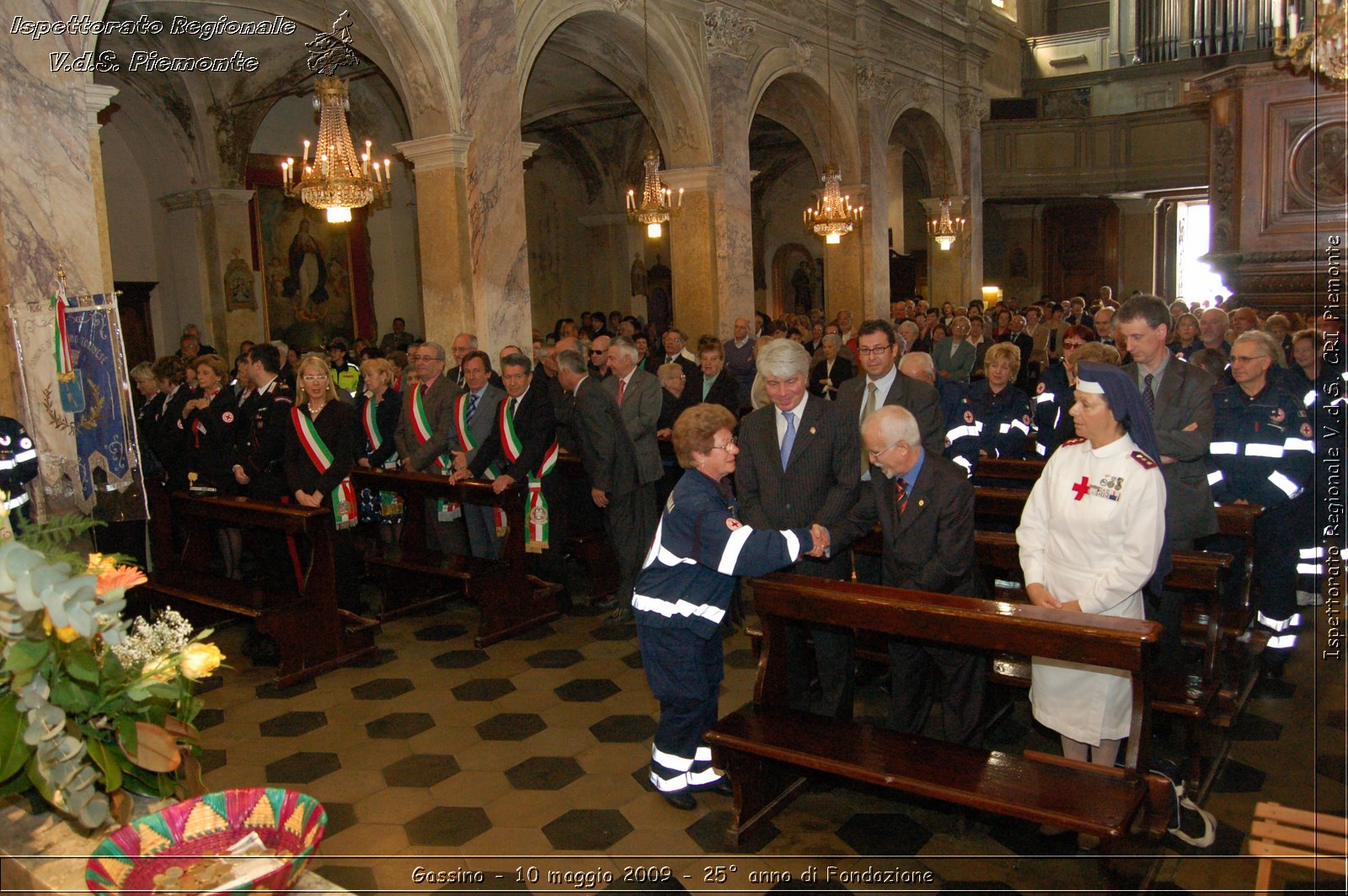 Gassino - 10 maggio 2009 - 25 anno di Fondazione -  Croce Rossa Italiana - Ispettorato Regionale Volontari del Soccorso Piemonte