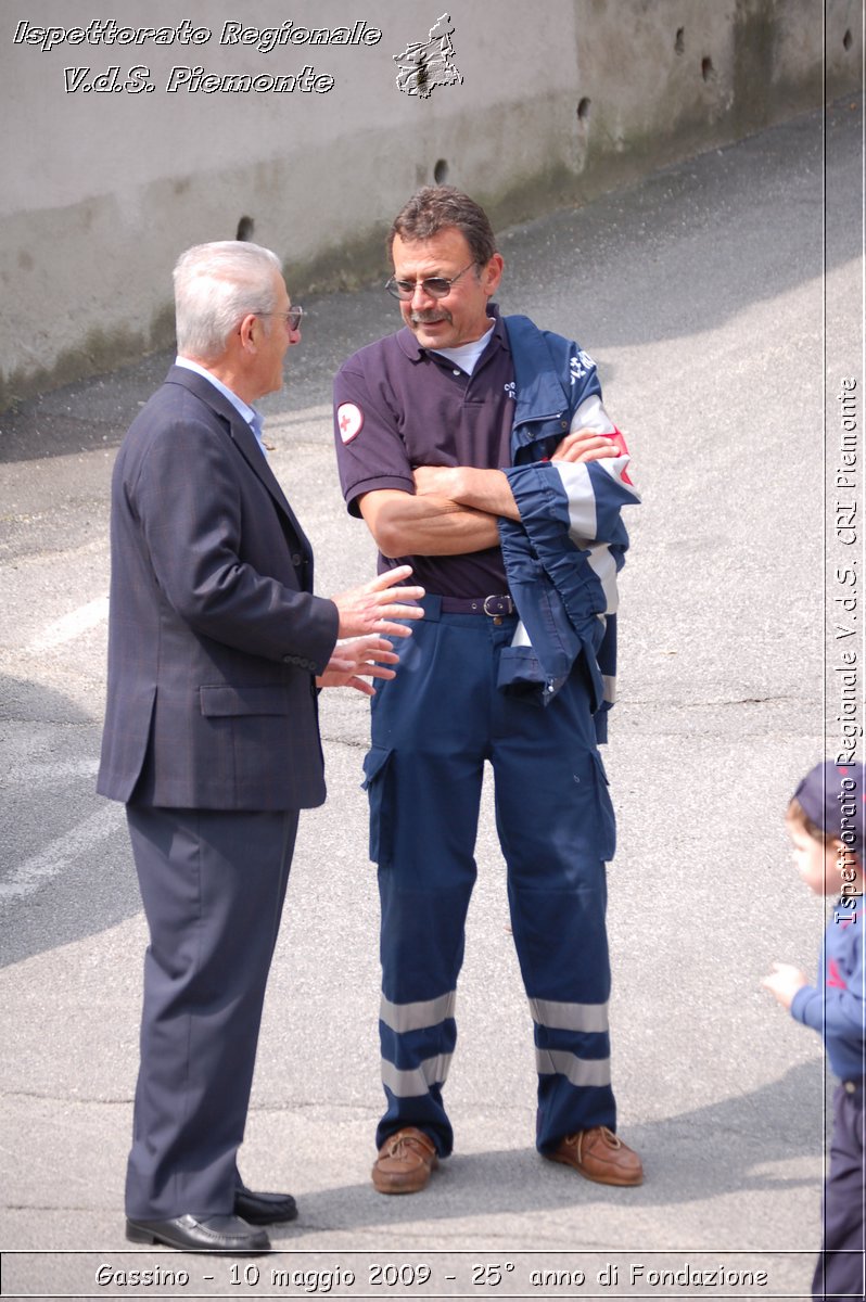 Gassino - 10 maggio 2009 - 25 anno di Fondazione -  Croce Rossa Italiana - Ispettorato Regionale Volontari del Soccorso Piemonte