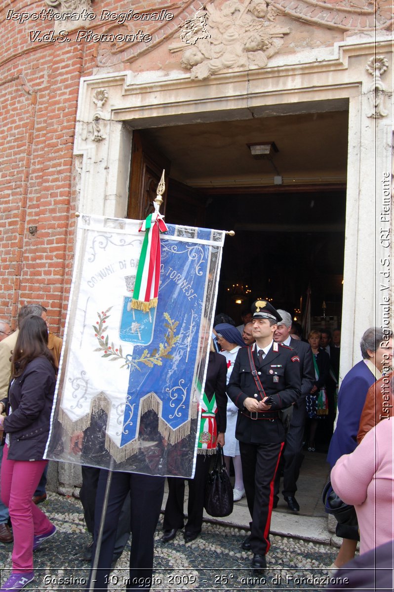 Gassino - 10 maggio 2009 - 25 anno di Fondazione -  Croce Rossa Italiana - Ispettorato Regionale Volontari del Soccorso Piemonte