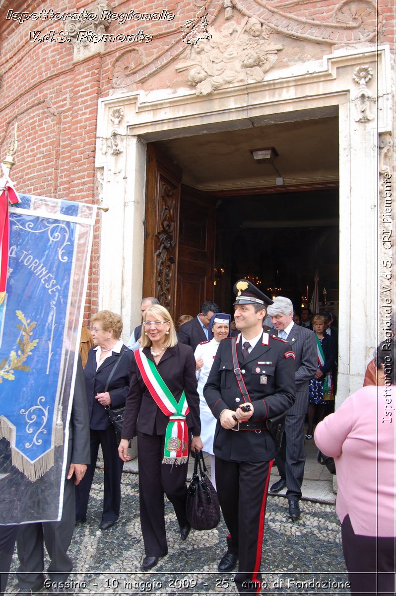 Gassino - 10 maggio 2009 - 25 anno di Fondazione -  Croce Rossa Italiana - Ispettorato Regionale Volontari del Soccorso Piemonte