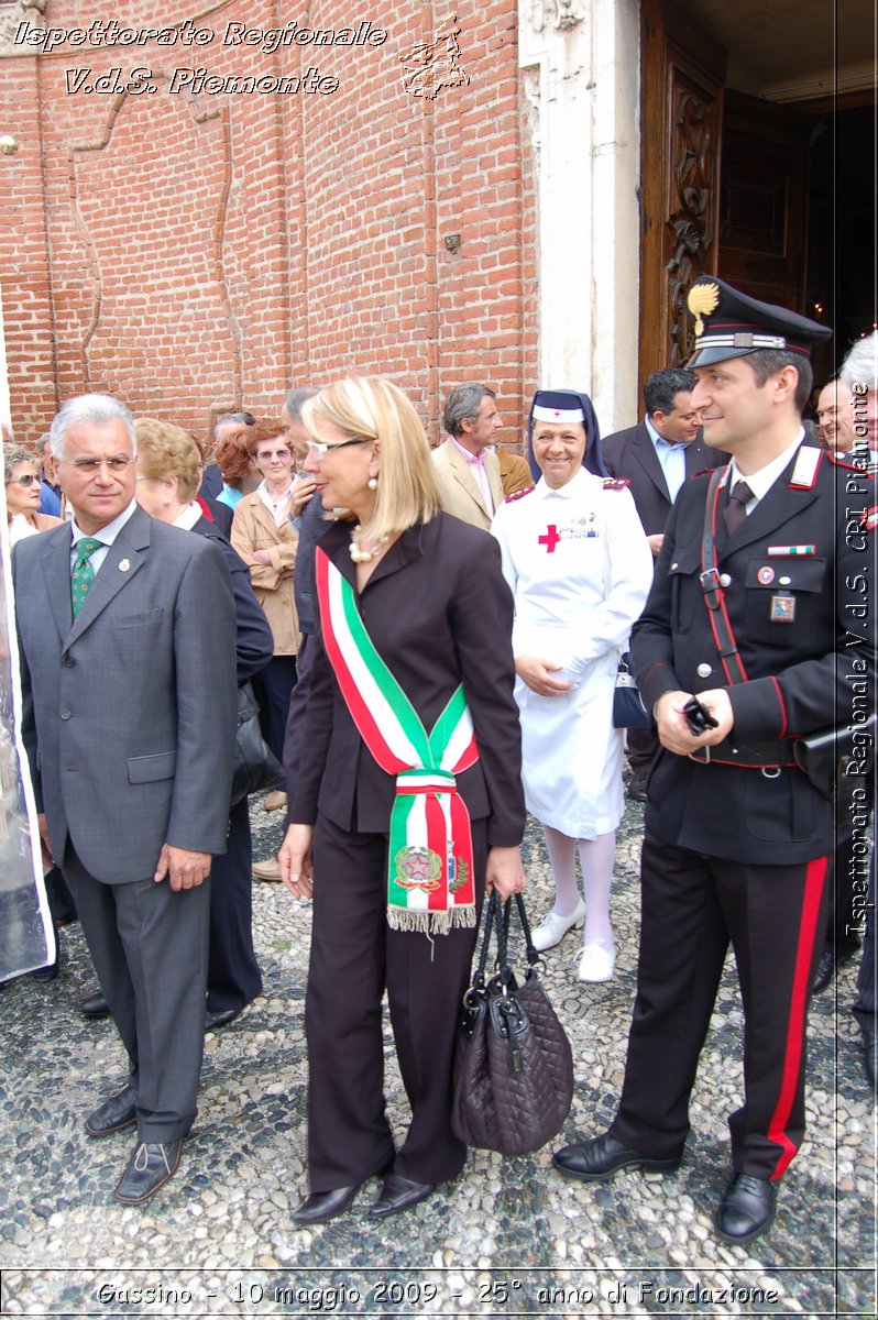 Gassino - 10 maggio 2009 - 25 anno di Fondazione -  Croce Rossa Italiana - Ispettorato Regionale Volontari del Soccorso Piemonte