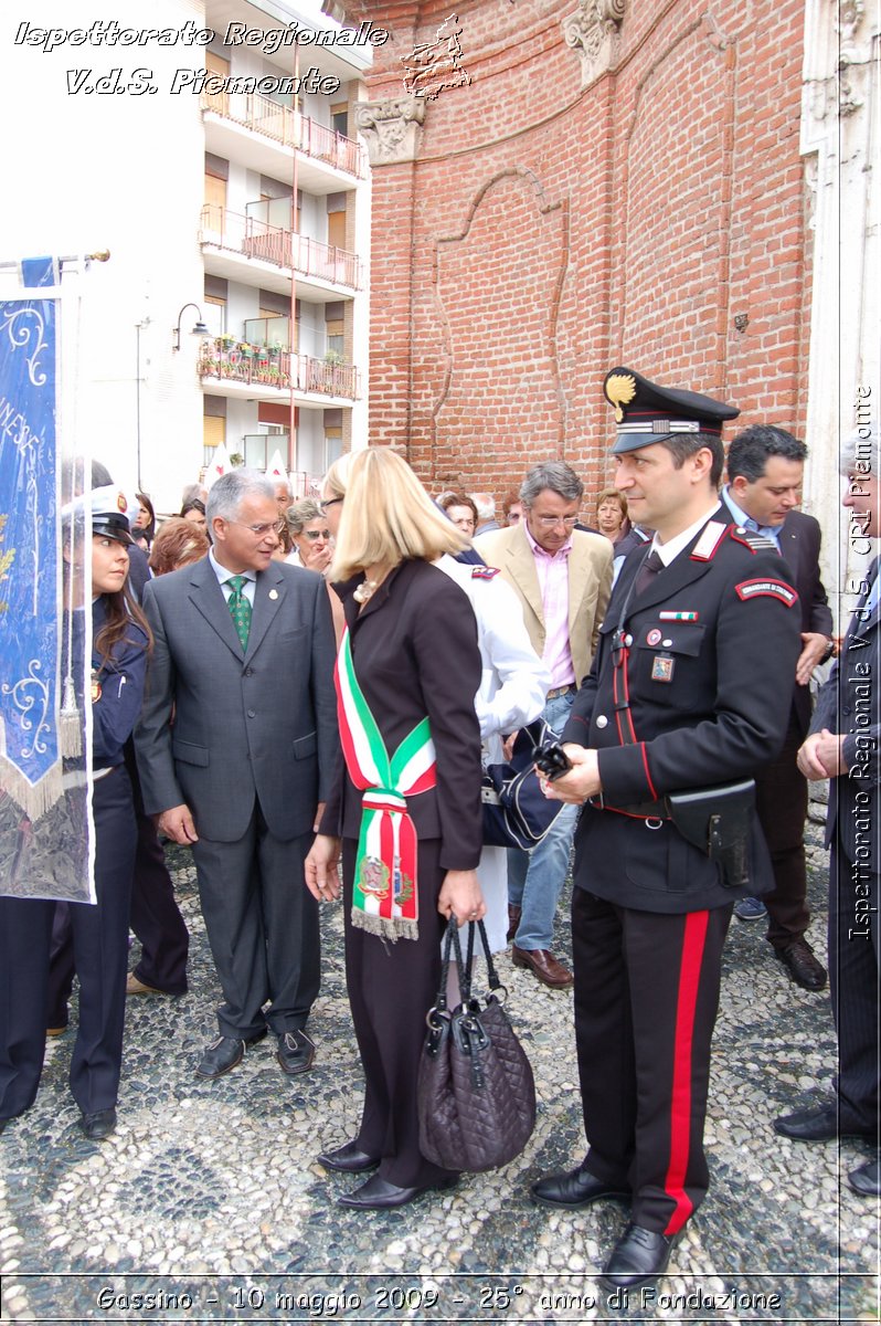 Gassino - 10 maggio 2009 - 25 anno di Fondazione -  Croce Rossa Italiana - Ispettorato Regionale Volontari del Soccorso Piemonte