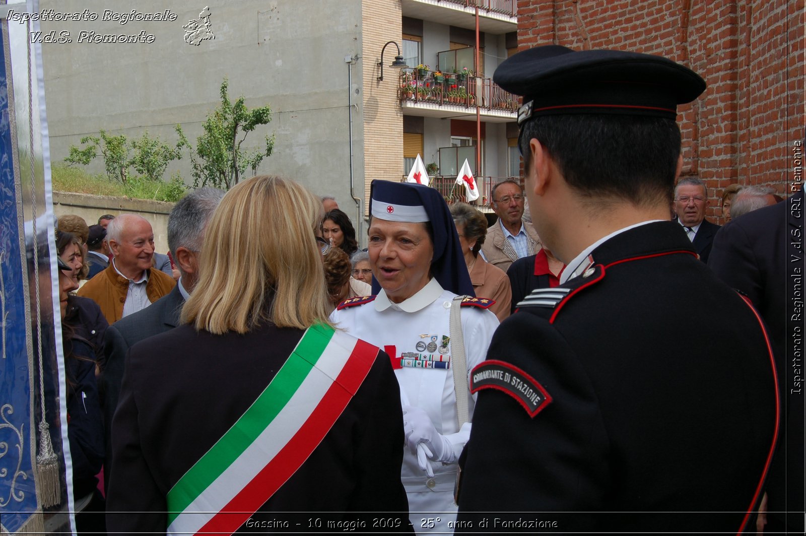 Gassino - 10 maggio 2009 - 25 anno di Fondazione -  Croce Rossa Italiana - Ispettorato Regionale Volontari del Soccorso Piemonte