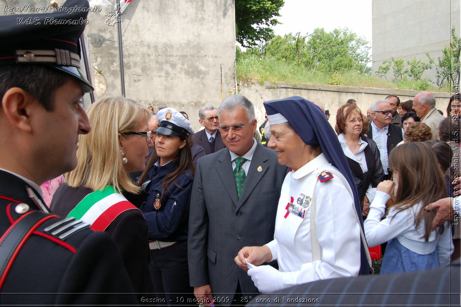 Gassino - 10 maggio 2009 - 25 anno di Fondazione -  Croce Rossa Italiana - Ispettorato Regionale Volontari del Soccorso Piemonte