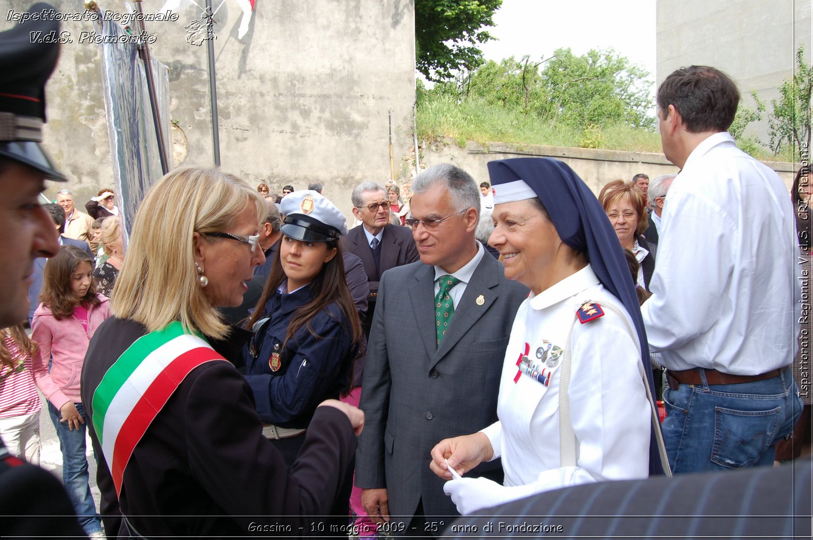 Gassino - 10 maggio 2009 - 25 anno di Fondazione -  Croce Rossa Italiana - Ispettorato Regionale Volontari del Soccorso Piemonte