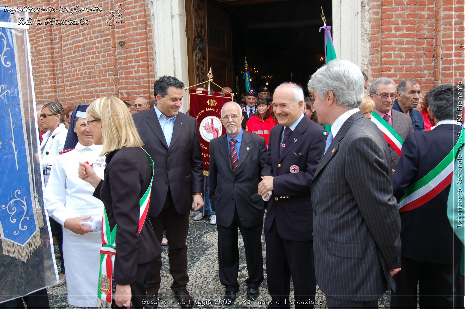 Gassino - 10 maggio 2009 - 25 anno di Fondazione -  Croce Rossa Italiana - Ispettorato Regionale Volontari del Soccorso Piemonte