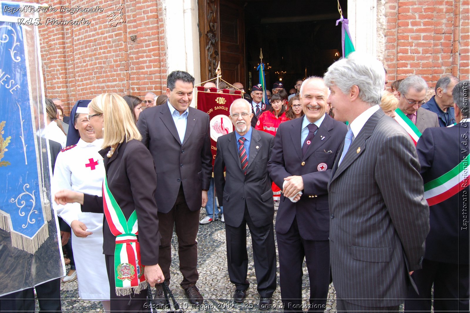 Gassino - 10 maggio 2009 - 25 anno di Fondazione -  Croce Rossa Italiana - Ispettorato Regionale Volontari del Soccorso Piemonte