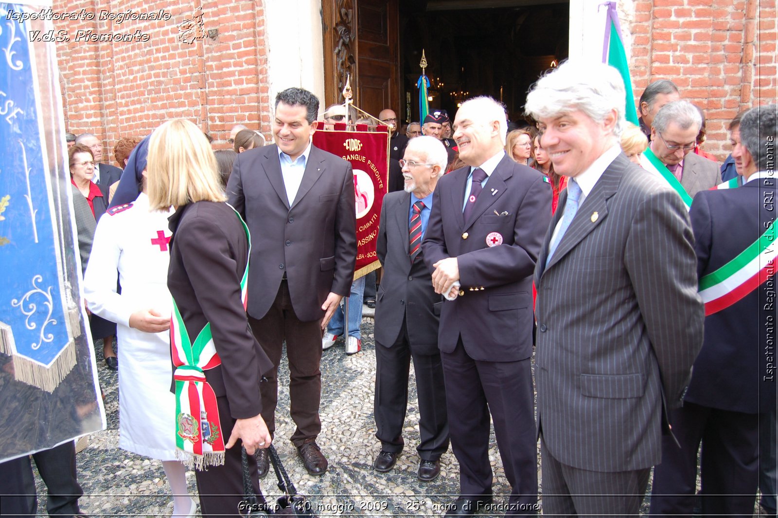 Gassino - 10 maggio 2009 - 25 anno di Fondazione -  Croce Rossa Italiana - Ispettorato Regionale Volontari del Soccorso Piemonte