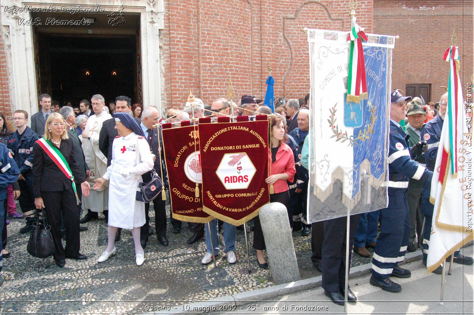 Gassino - 10 maggio 2009 - 25 anno di Fondazione -  Croce Rossa Italiana - Ispettorato Regionale Volontari del Soccorso Piemonte