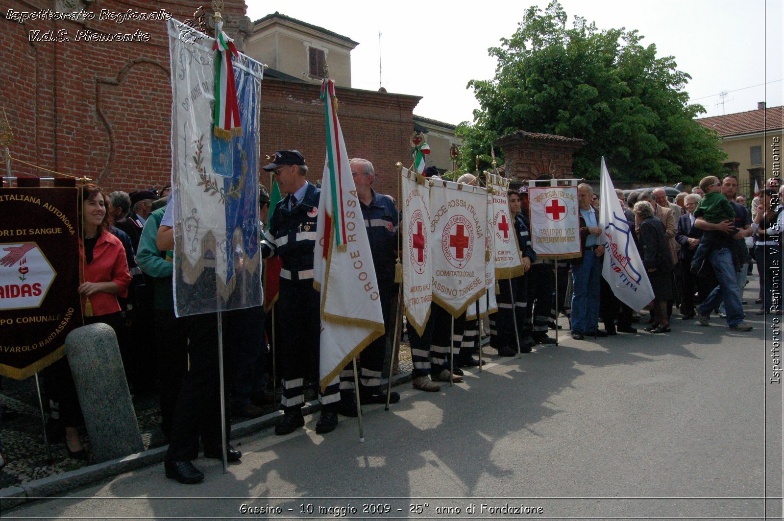 Gassino - 10 maggio 2009 - 25 anno di Fondazione -  Croce Rossa Italiana - Ispettorato Regionale Volontari del Soccorso Piemonte