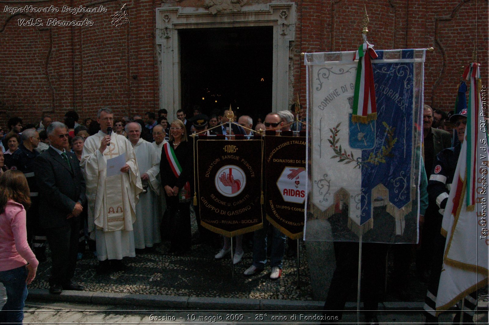 Gassino - 10 maggio 2009 - 25 anno di Fondazione -  Croce Rossa Italiana - Ispettorato Regionale Volontari del Soccorso Piemonte